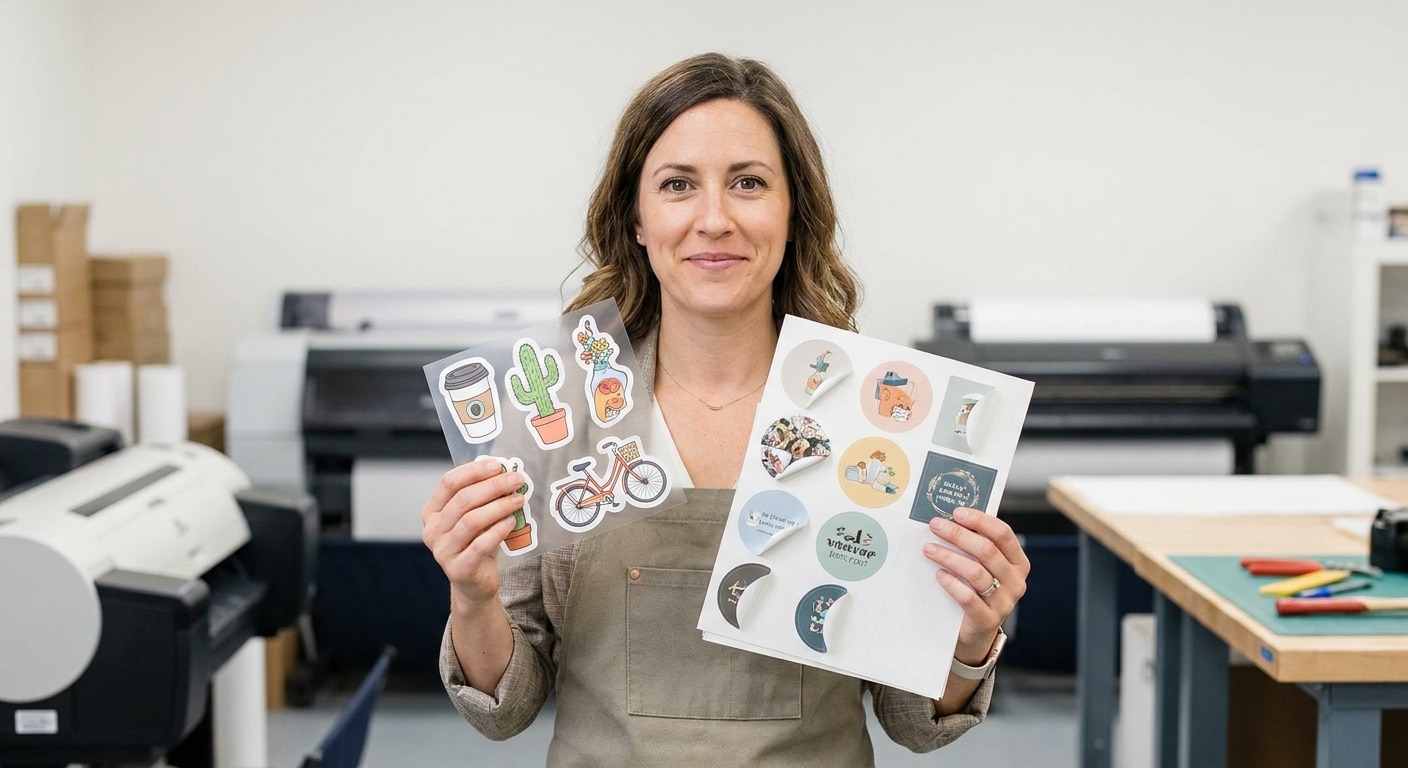 สติ๊กเกอร์ไดคัท vs ฮาล์ฟคัท ต่างกันอย่างไร? สรุปฉบับ SME - die-cut-vs-half-cut-stickers