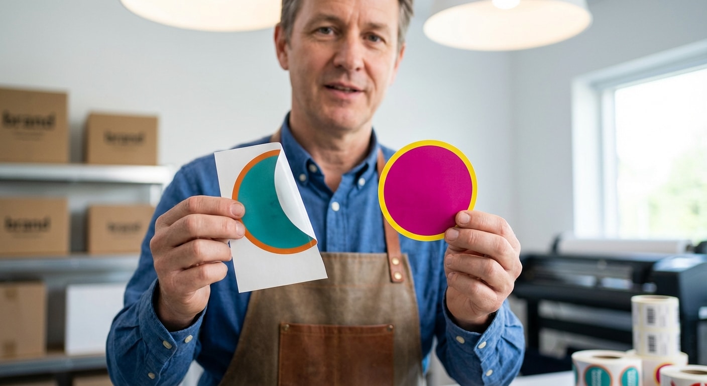 สติ๊กเกอร์ไดคัท 50% vs 100% ต่างกันอย่างไร? (SME ต้องรู้) - diecut-sticker-half-full-cut