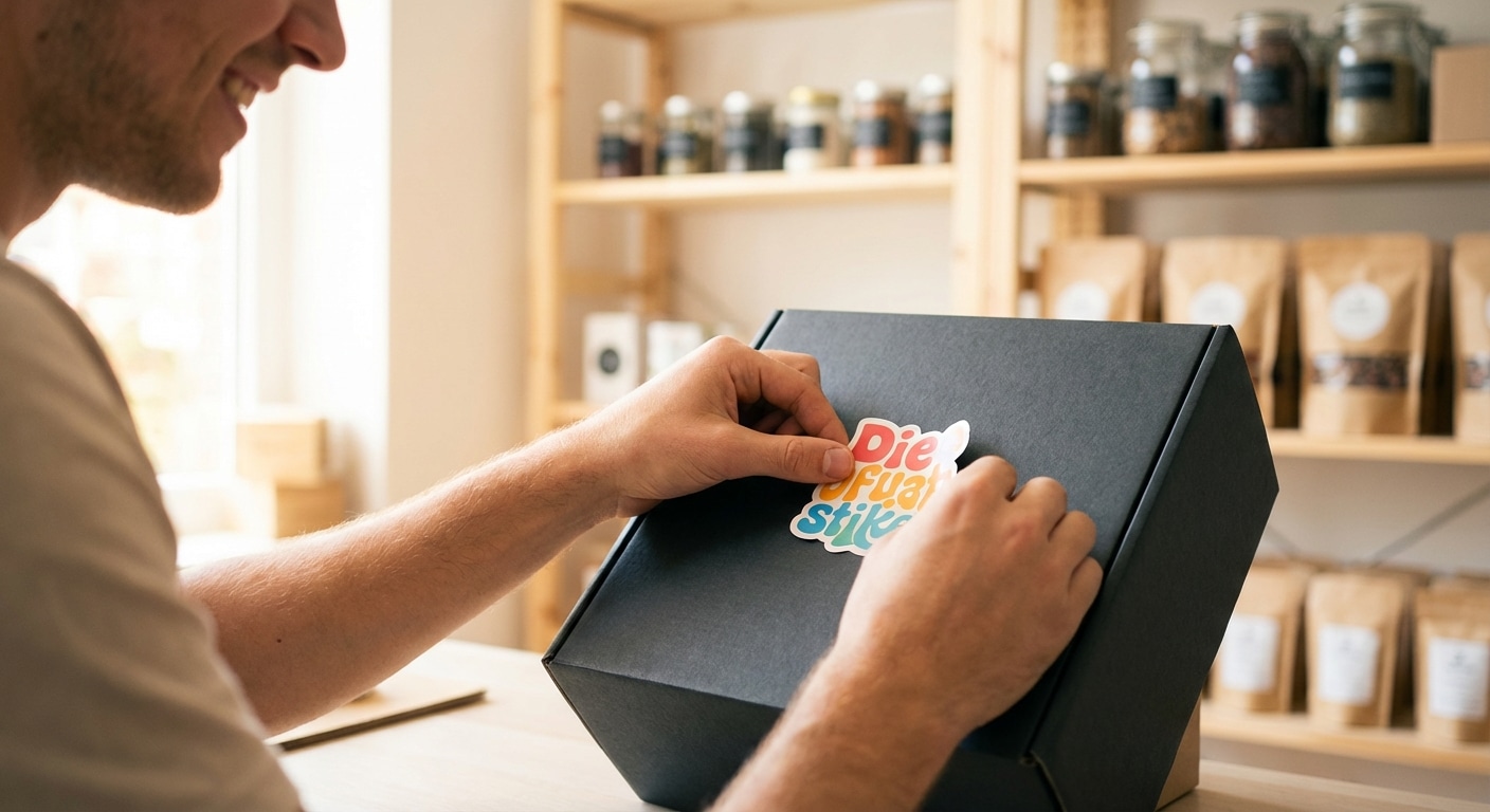 อัปเกรดสินค้าให้ดูแพง! ทริคสั่งพิมพ์สติ๊กเกอร์ไดคัท SME - diecut-sticker-printing-tips