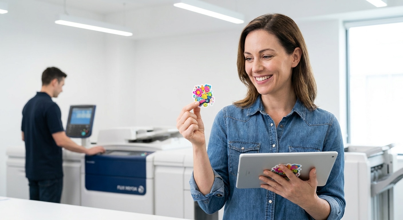 เทคโนโลยี Digital Print พิมพ์สติ๊กเกอร์สีตรงปก มัดใจลูกค้า - digital-print-technology-stickers