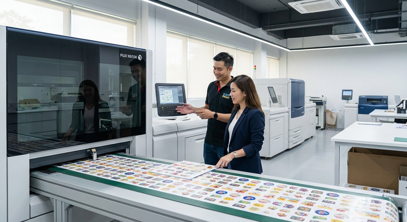 เทคโนโลยี Digital Print 2026 พิมพ์สติ๊กเกอร์สีสด ไดคัทเป๊ะ - digital-printing-tech-2026