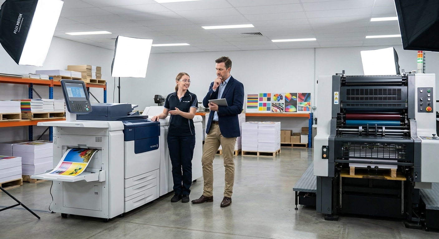 Digital vs Offset: เลือกเทคโนโลยีพิมพ์แบบไหนคุ้มค่าสุด? - digital-vs-offset-printing-tech