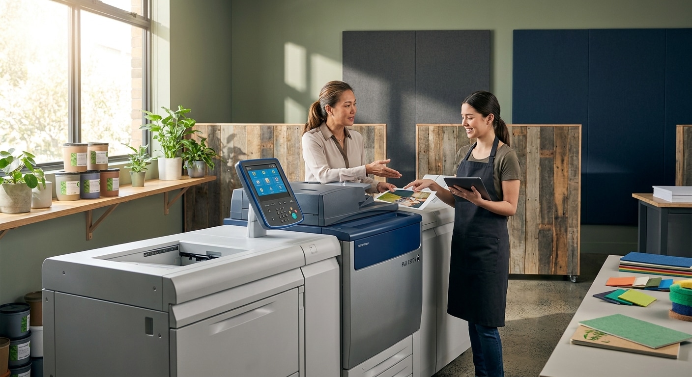 เจาะเทรนด์พิมพ์ 2026: หมึกรักษ์โลกและ AI สู่ SME - eco-ai-printing-trend-2026