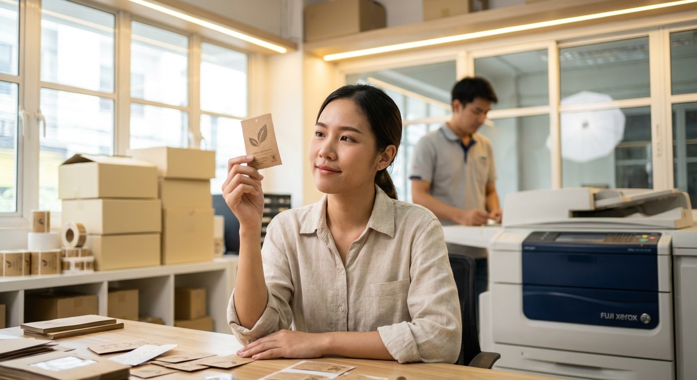 เทรนด์สื่อสิ่งพิมพ์ 2026: ฉลากสินค้ารักษ์โลกดันยอดขาย SME - eco-friendly-label-trend-2026