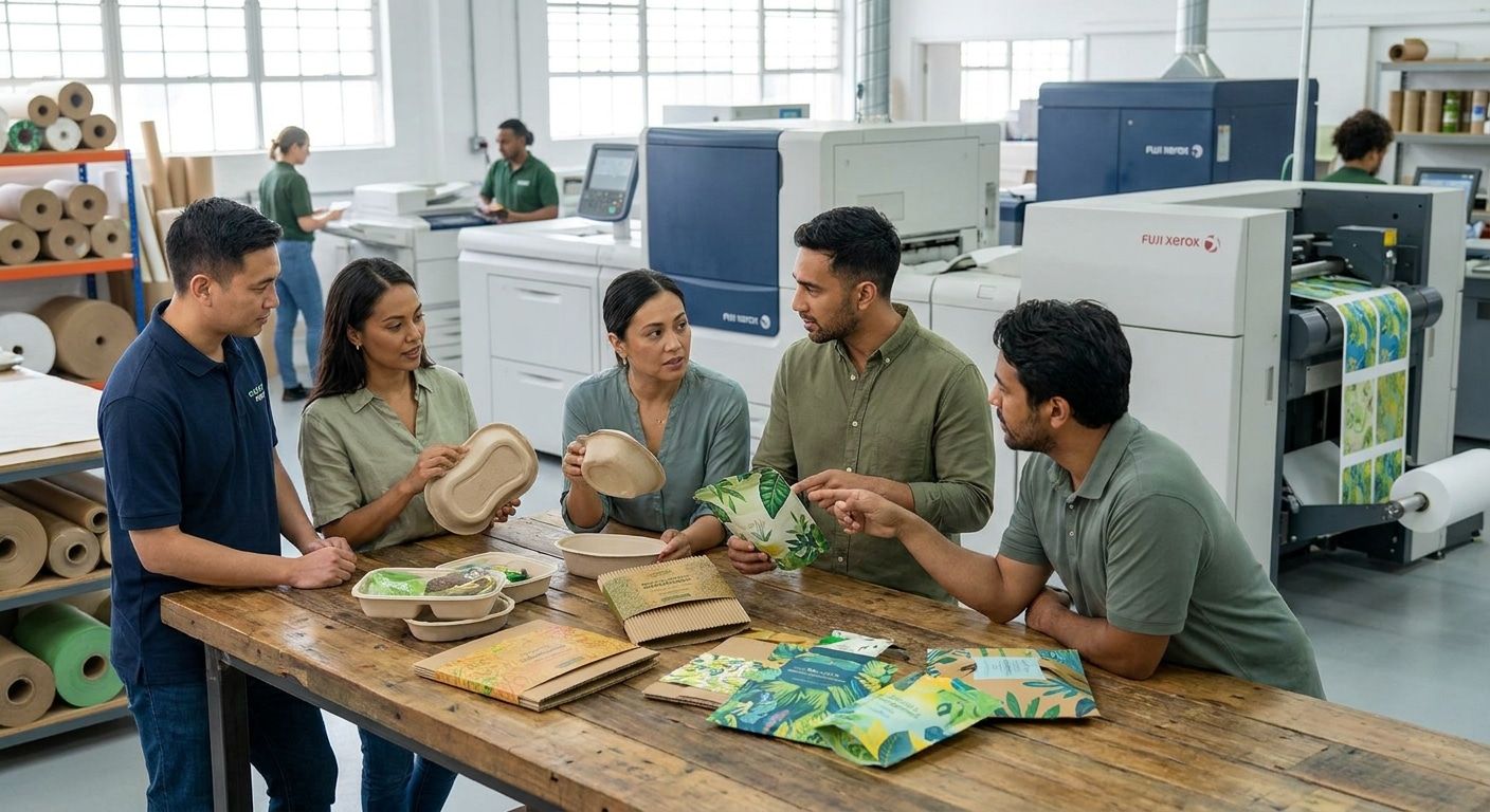 เทรนด์สิ่งพิมพ์ 2026: นวัตกรรมฉลากและแพคเกจจิ้งรักษ์โลก - eco-friendly-packaging-trend-2026