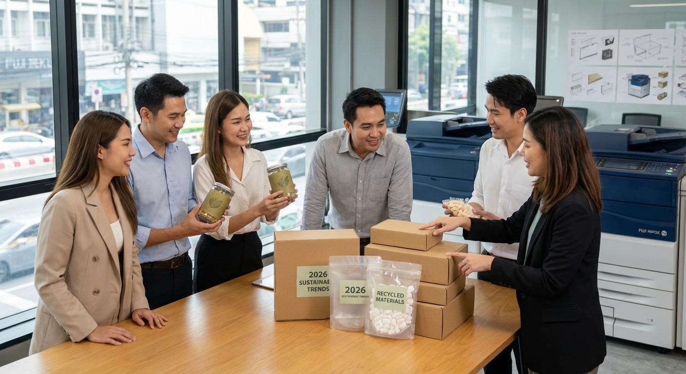 เทรนด์แพ็กเกจจิ้ง 2026: พิมพ์ฉลากรักษ์โลกดันยอดขาย SME - eco-friendly-packaging-trend-2026