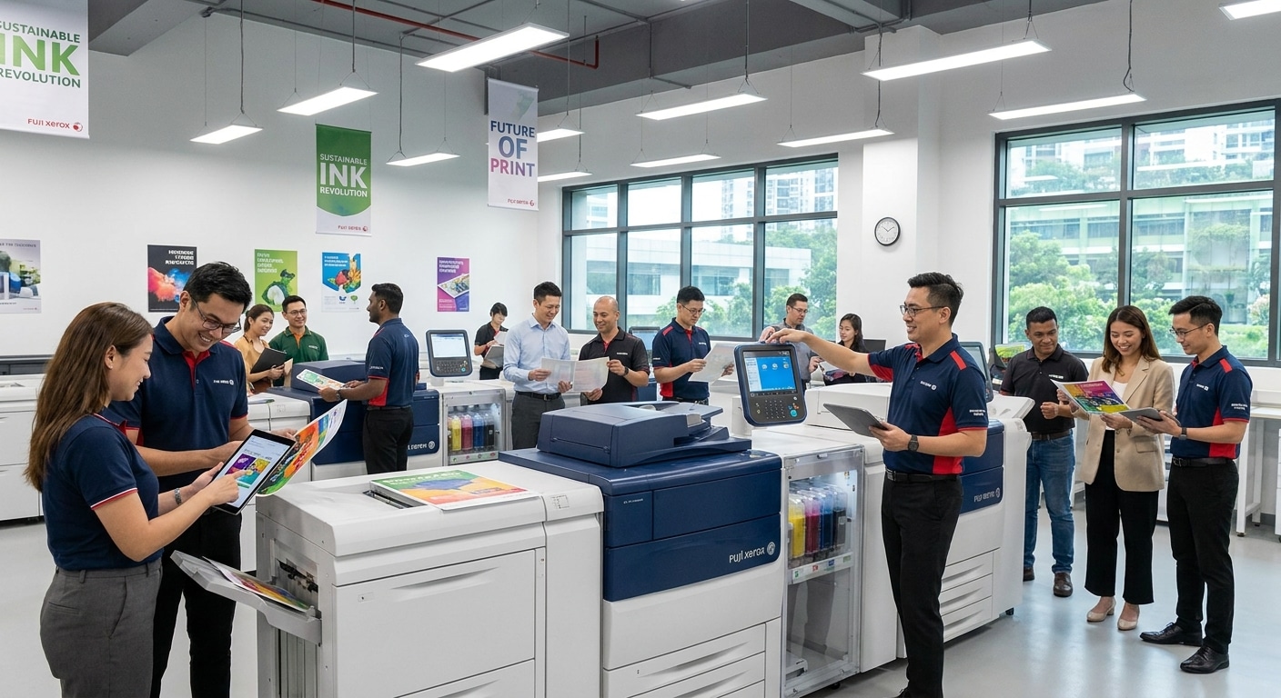 นวัตกรรมหมึกพิมพ์รักษ์โลก 2026 เทคโนโลยีสิ่งพิมพ์เพื่อ SME - eco-friendly-printing-tech-sme