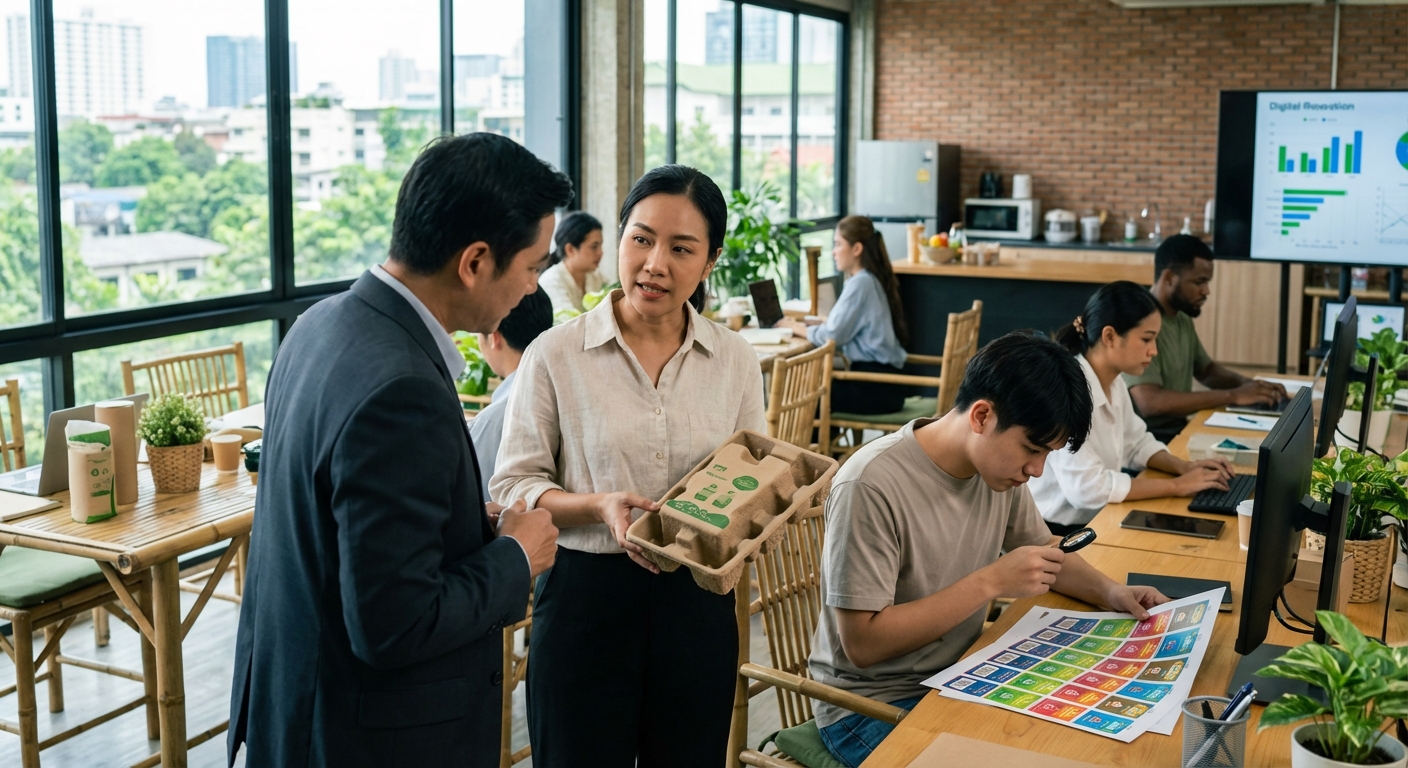 เจาะเทรนด์ 2026! สิ่งพิมพ์รักษ์โลก โอกาสใหม่ของธุรกิจ SME - eco-friendly-printing-trend-2026