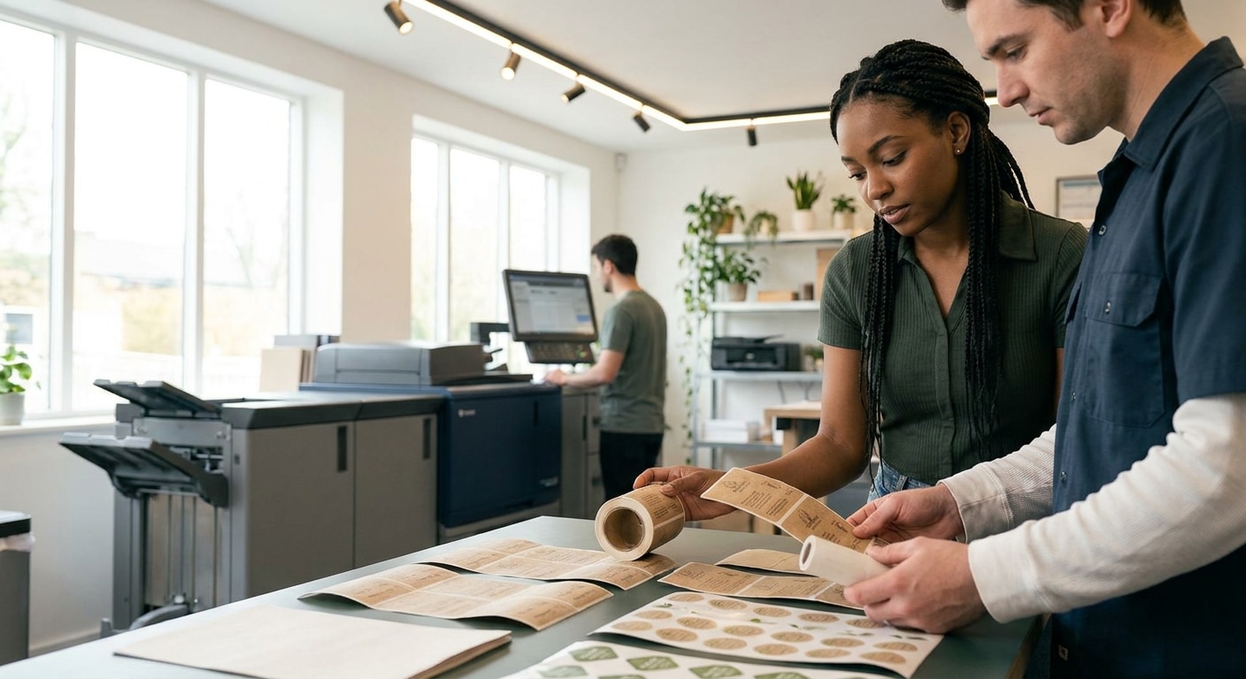 เทรนด์สิ่งพิมพ์ 2026: นวัตกรรมสติ๊กเกอร์และฉลากรักษ์โลก - eco-friendly-printing-trend-2026