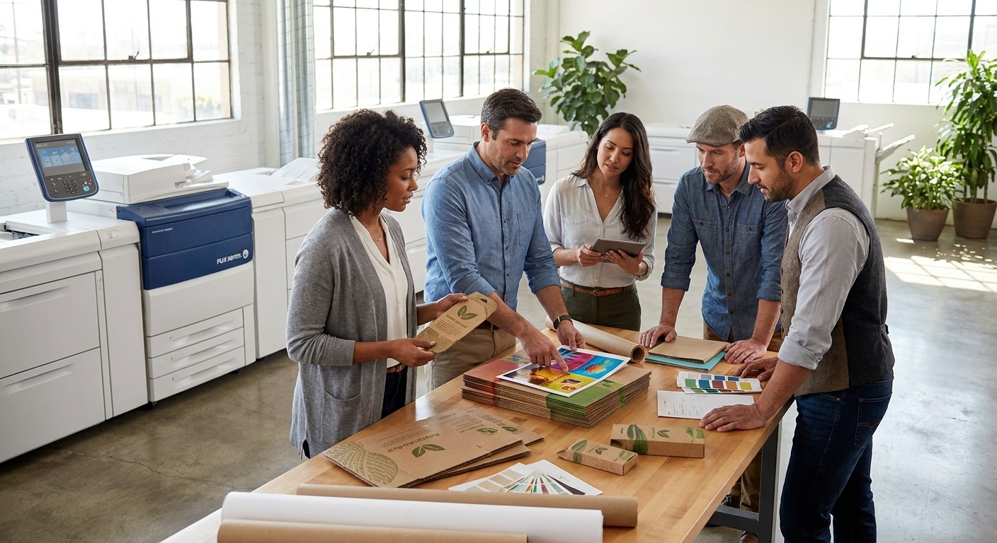 เทรนด์สื่อสิ่งพิมพ์ 2026: นวัตกรรมฉลากและแพคเกจจิ้งรักษ์โลก - eco-friendly-printing-trend-2026