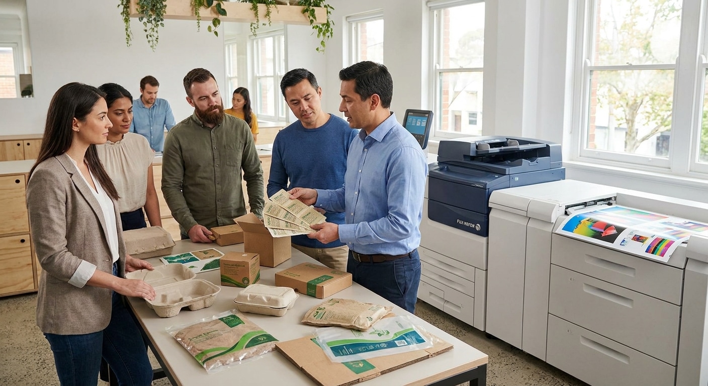 เทรนด์งานพิมพ์ 2026! นวัตกรรมฉลากรักษ์โลกที่ SME ต้องจับตา - eco-friendly-printing-trend-2026