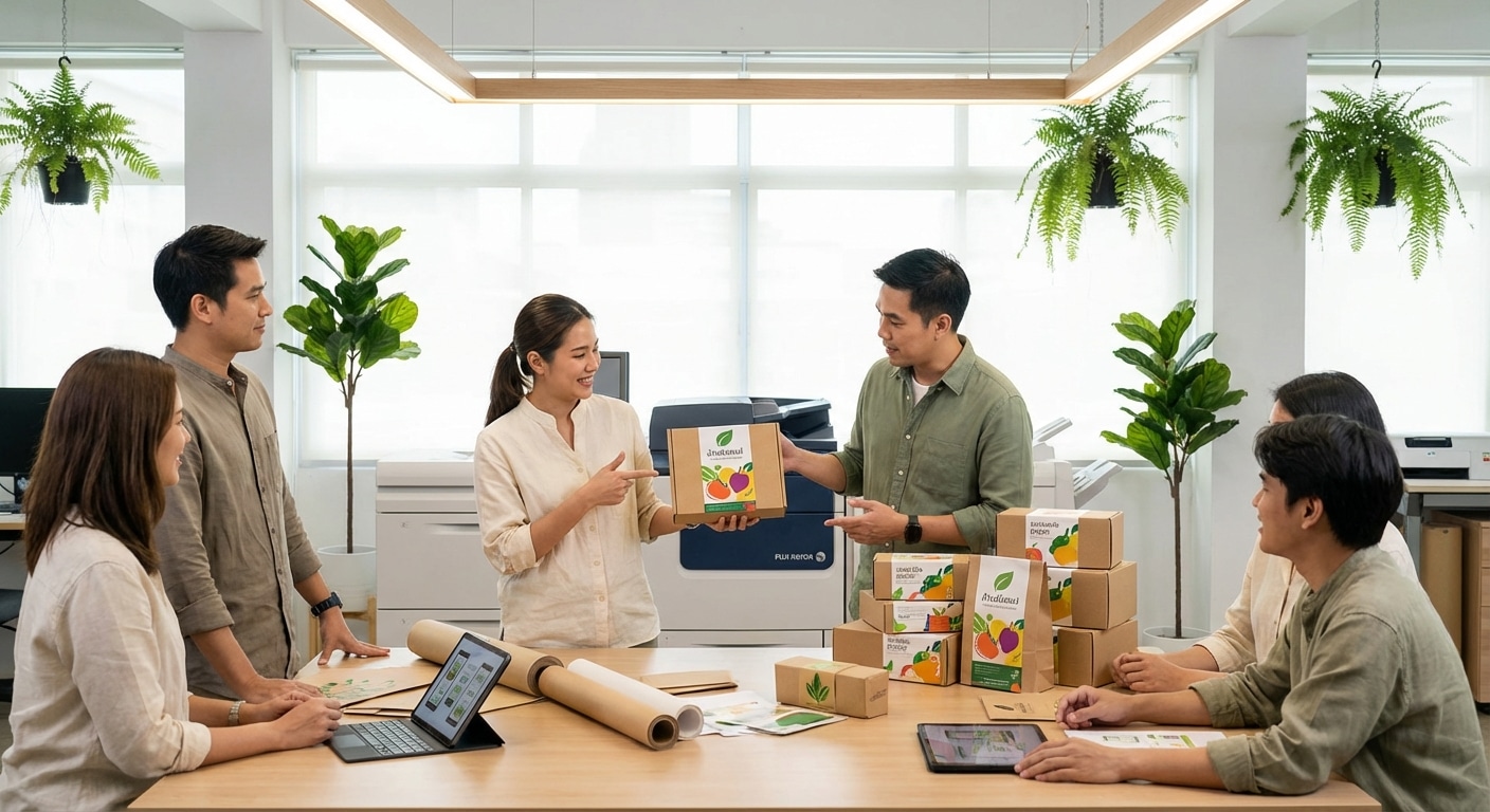 เทรนด์พิมพ์ฉลาก 2026! บรรจุภัณฑ์รักษ์โลกดันยอดขาย SME - eco-friendly-printing-trend