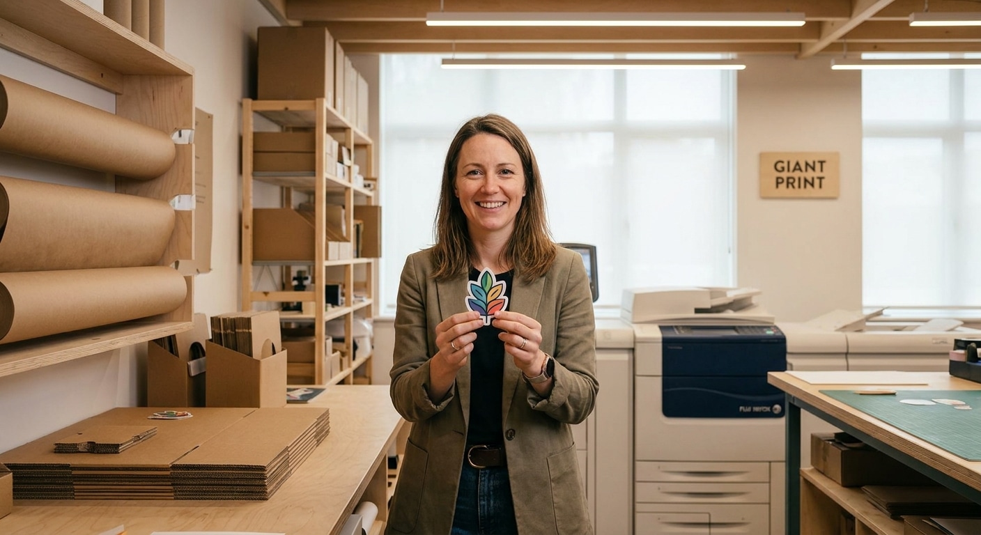 เทรนด์พิมพ์ 2026! สติ๊กเกอร์รักษ์โลก ยกระดับแบรนด์ SME - eco-friendly-sticker-printing-trend