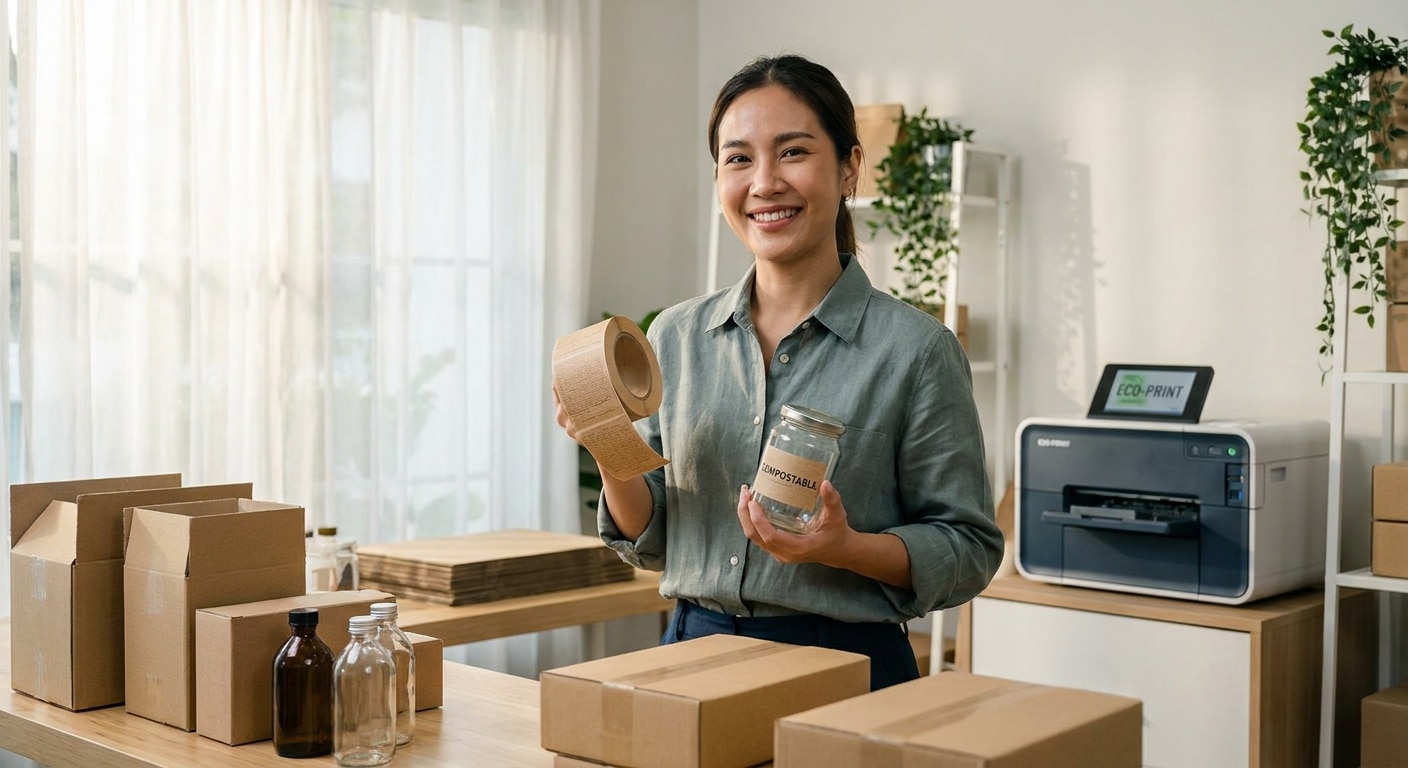 เทรนด์ฉลากและสติ๊กเกอร์รักษ์โลก 2026 ยกระดับแบรนด์ SME - eco-friendly-sticker-trend-2026