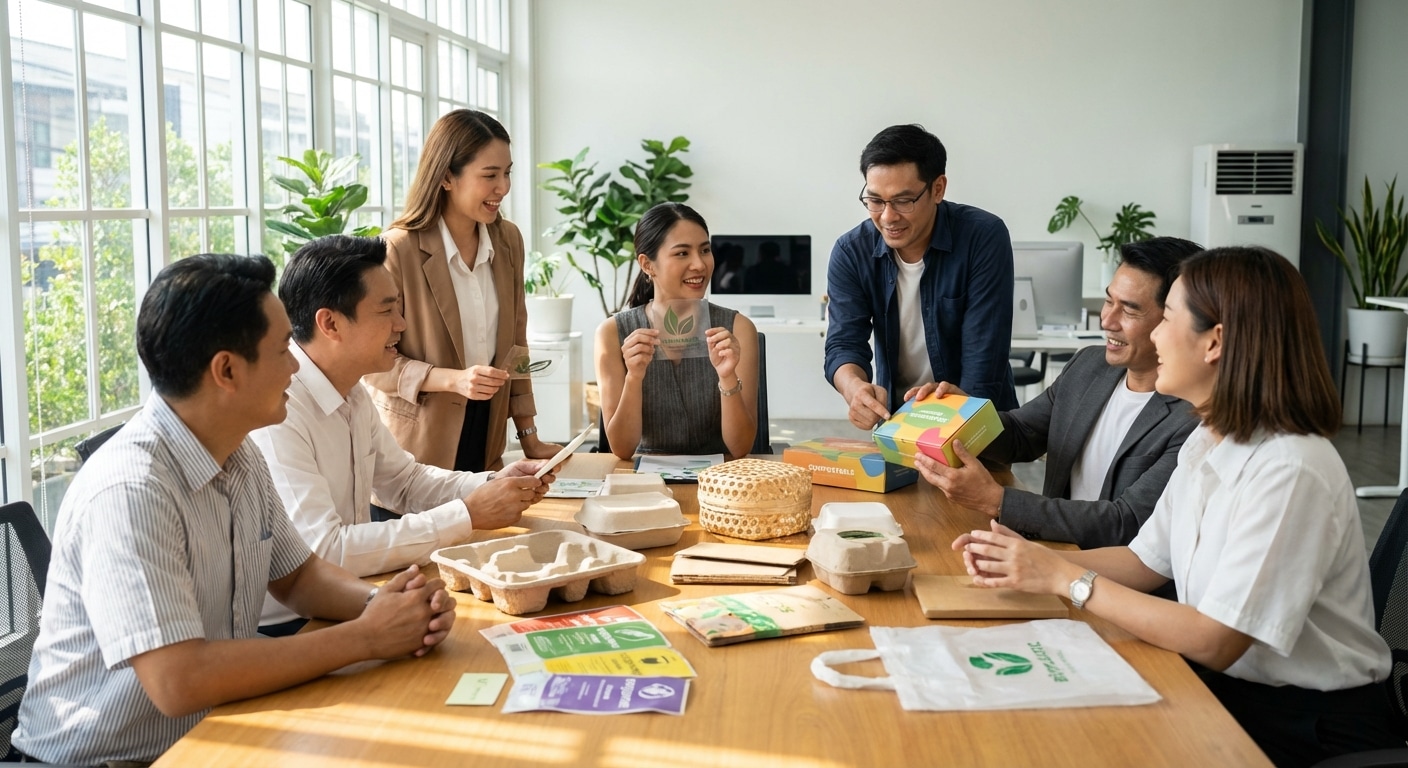 เทรนด์สิ่งพิมพ์ 2026: บรรจุภัณฑ์รักษ์โลกที่ SME ต้องรู้ - eco-packaging-print-trend-2026