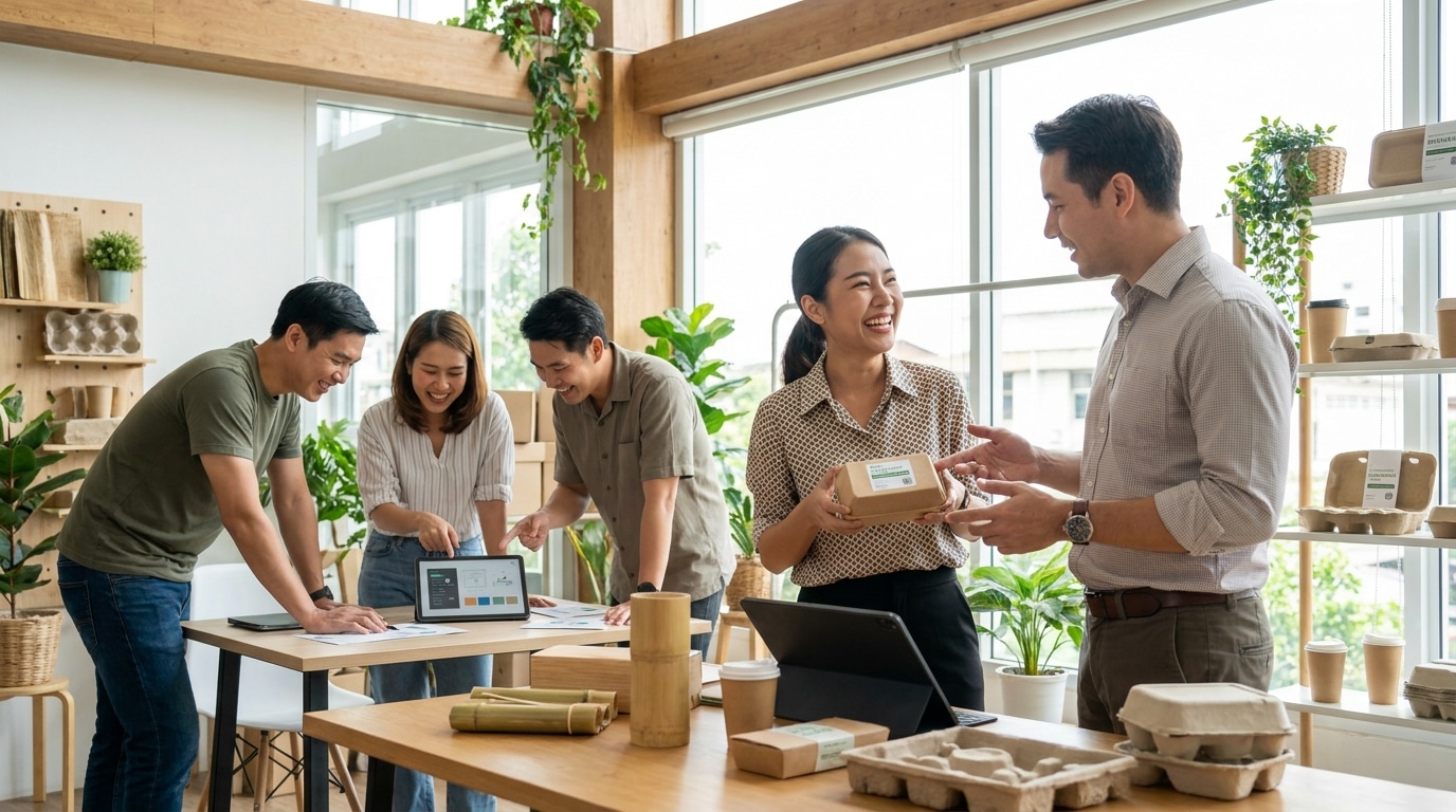 เทรนด์สิ่งพิมพ์ 2026: แพ็กเกจจิ้งรักษ์โลกดันยอดขาย SME - eco-printing-packaging-trend-2026