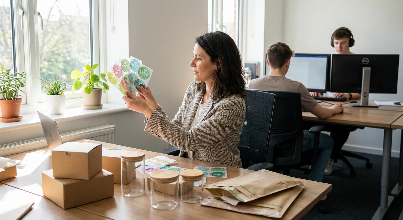 เทรนด์สิ่งพิมพ์ 2026: สติ๊กเกอร์รักษ์โลกพลิกโฉมแบรนด์ SME - eco-sticker-trend-sme-2026