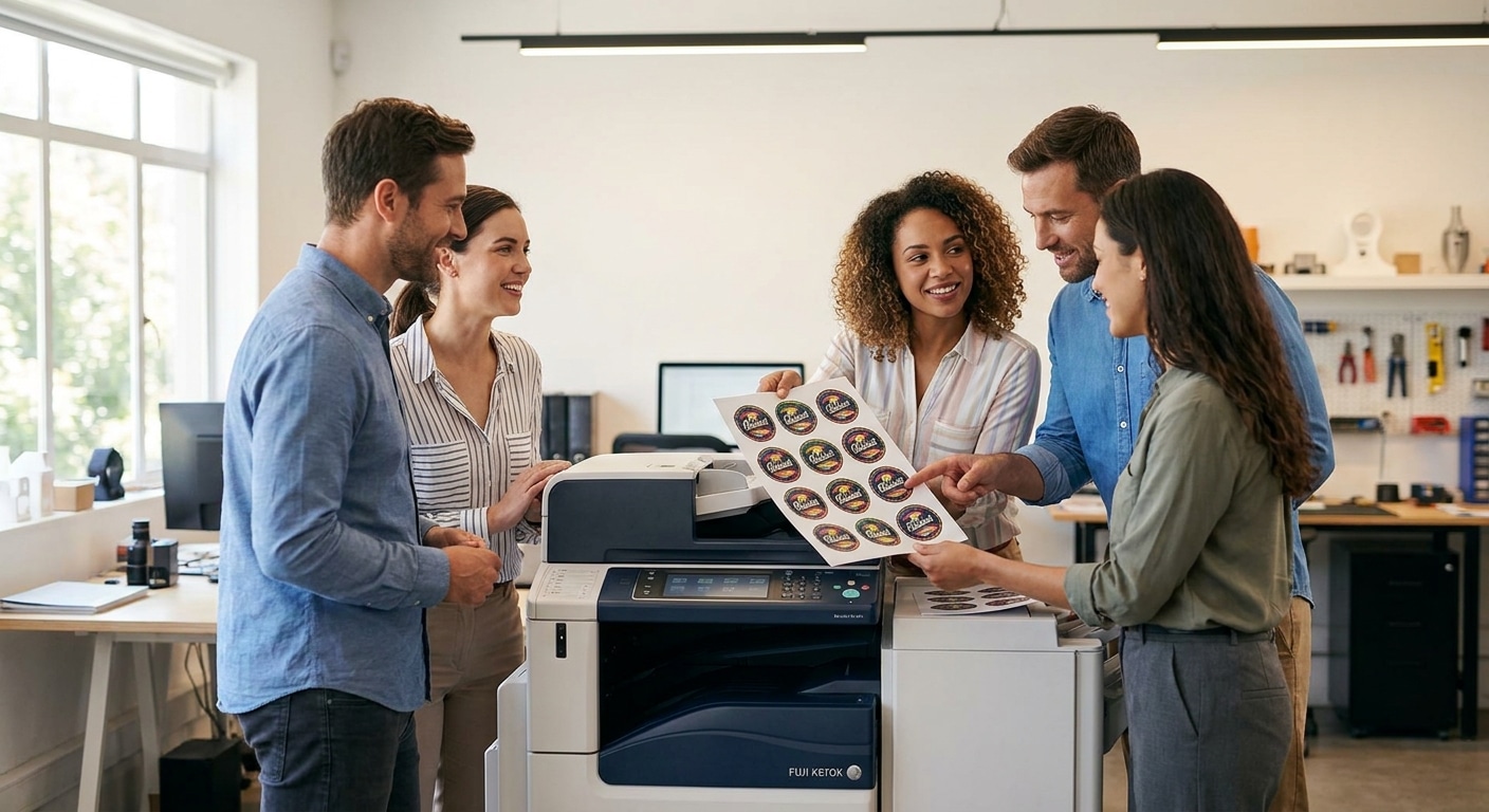 เครื่องพิมพ์ Fuji Xerox อาวุธลับ SME พิมพ์ฉลากสีสดคมชัด - fuji-xerox-label-printing-tech