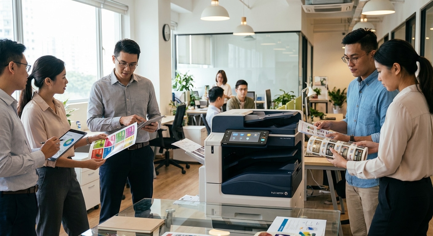 เทคโนโลยีพิมพ์ Fuji Xerox ยกระดับฉลาก SME 2026 - fuji-xerox-printing-tech