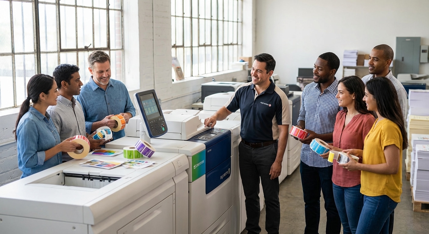 เจาะลึกเทคโนโลยี Fuji Xerox พิมพ์สติ๊กเกอร์สีสด ยกระดับ SME - fuji-xerox-printing-tech-sme