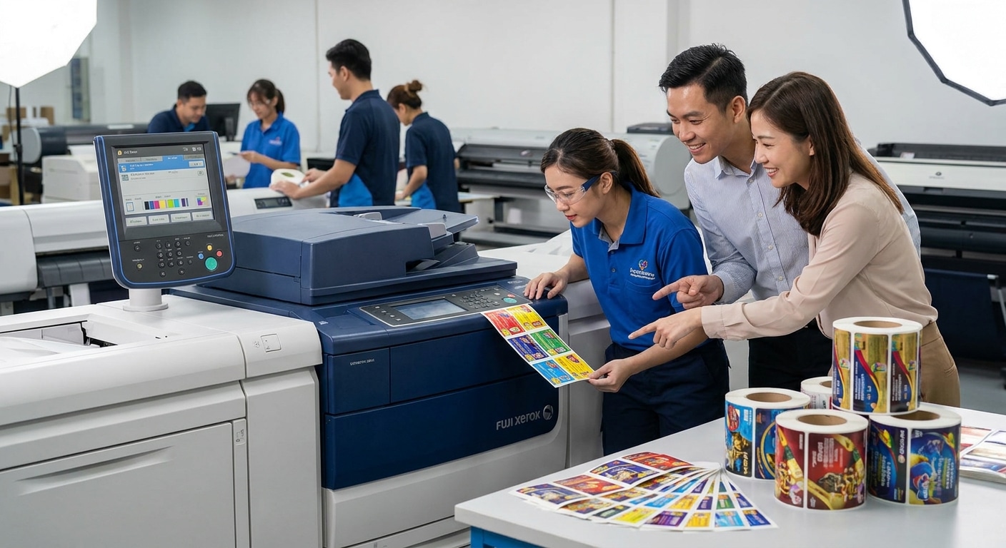 ไขความลับ Fuji Xerox พิมพ์สติ๊กเกอร์สีสด คมชัดระดับโปร - fuji-xerox-printing-technology