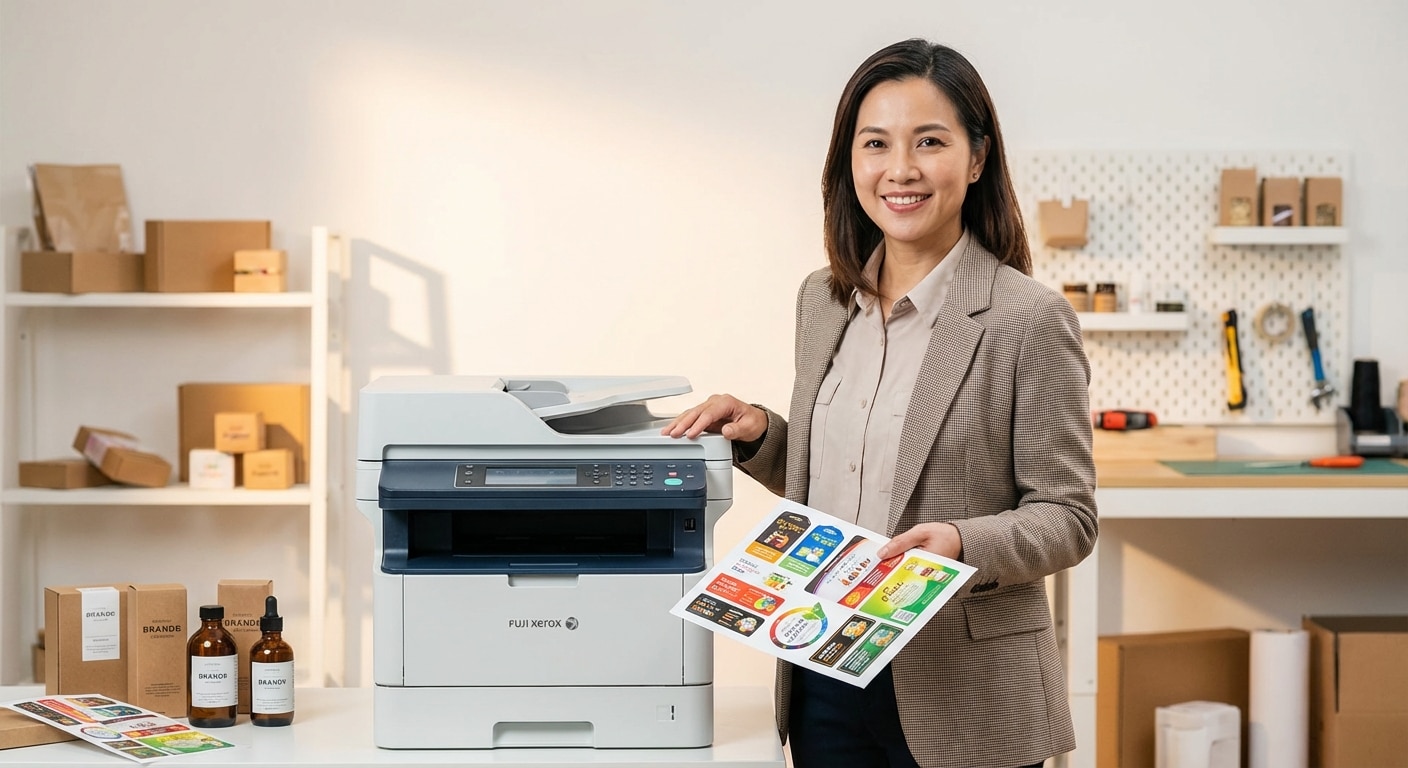 เปิดความลับ! เครื่องพิมพ์ Fuji Xerox สติ๊กเกอร์สีสดคมชัด - fuji-xerox-sticker-printing-secret