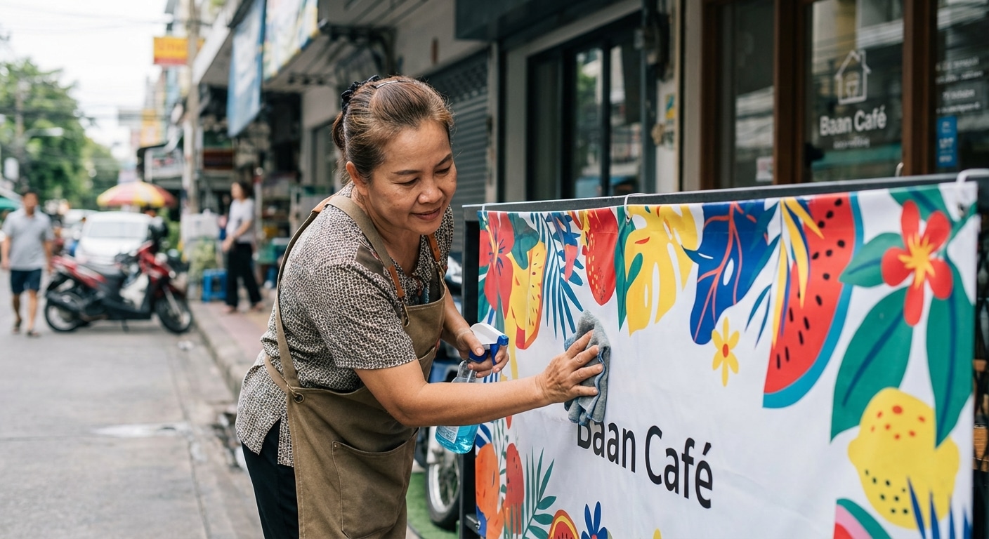วิธียืดอายุการใช้งานป้ายไวนิลหน้าร้านให้สีสด ทนแดดทนฝน - how-to-maintain-vinyl-banners
