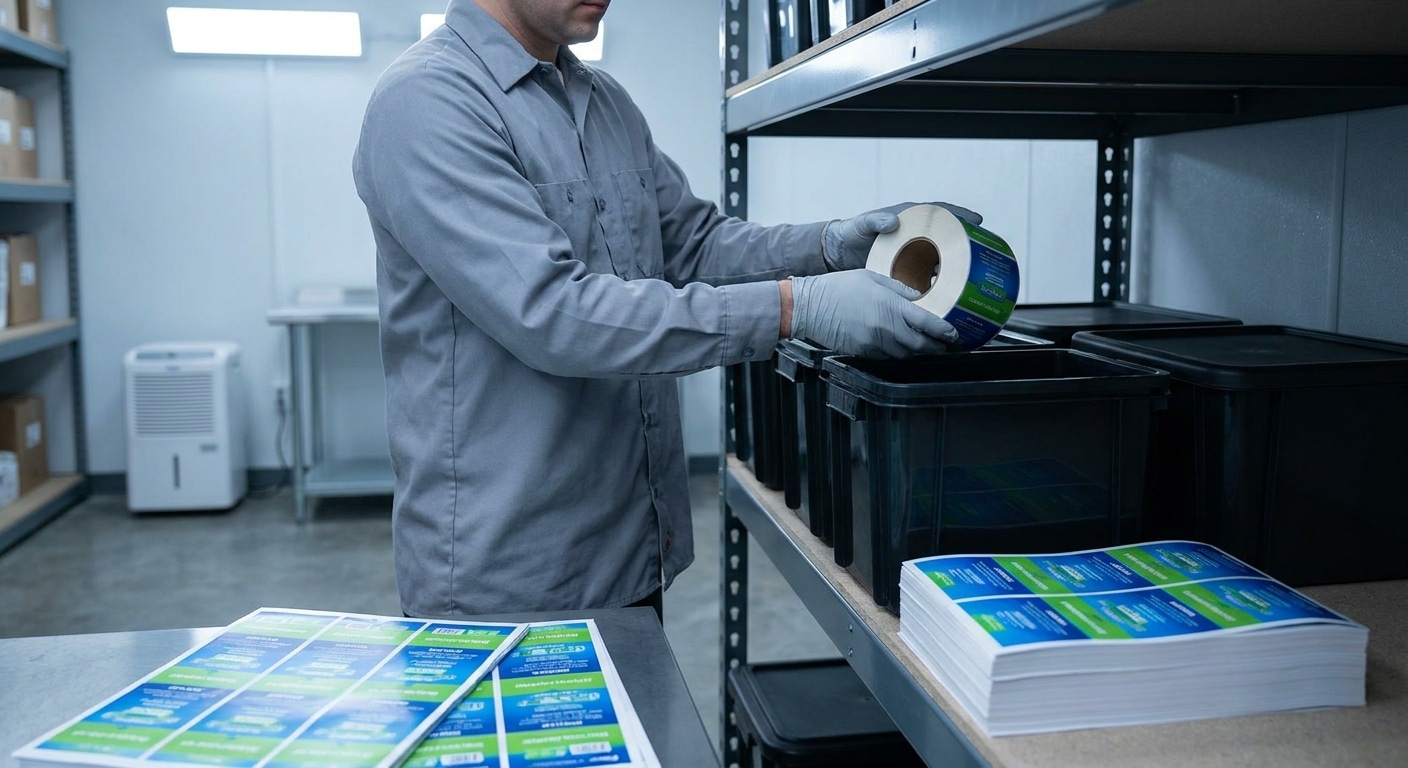 วิธีเก็บรักษาสติ๊กเกอร์ฉลากสินค้าให้อายุยาว กาวไม่เสื่อม - how-to-store-product-stickers