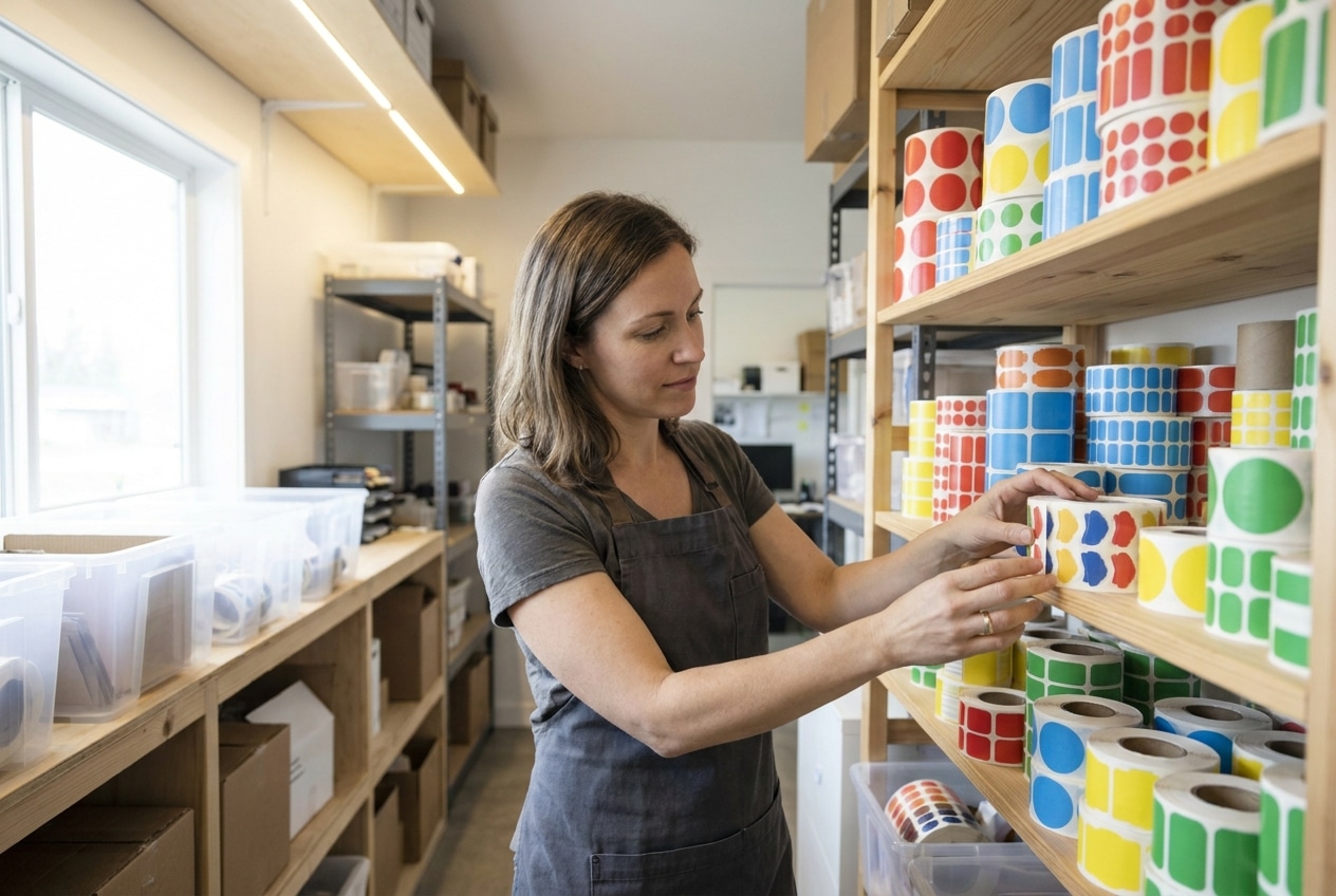 วิธีเก็บรักษาสติ๊กเกอร์ฉลากสินค้า ให้สีสด กาวแน่น ไม่ลอก - how-to-store-sticker-labels