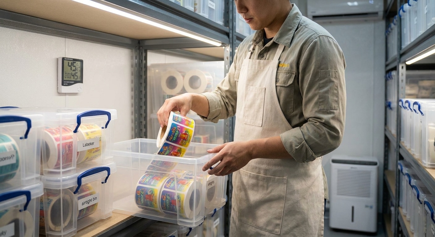 วิธีเก็บรักษาสติ๊กเกอร์ ให้กาวเหนียว สีสดทนทานฉบับ SME - how-to-store-stickers-properly