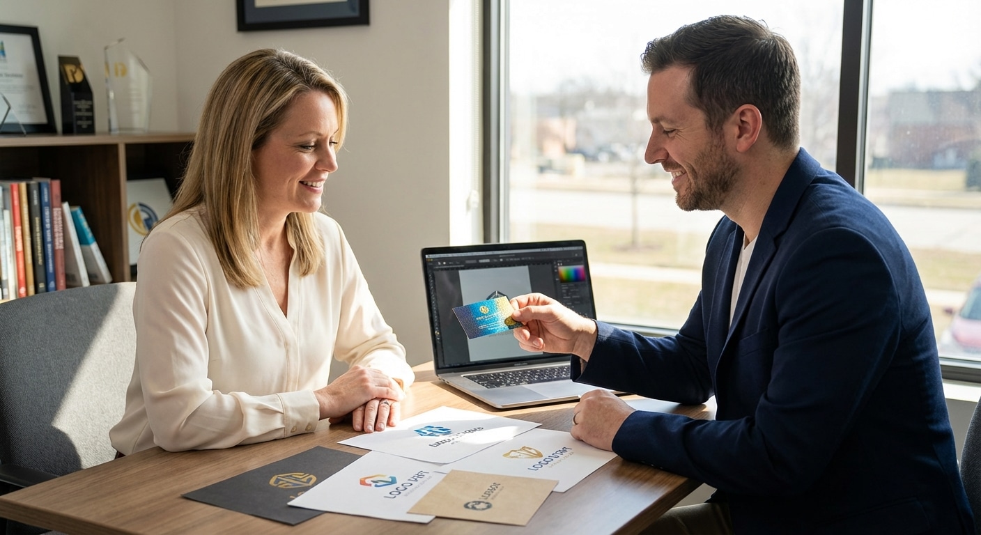 เทคนิคออกแบบโลโก้และนามบัตรให้ลูกค้าจดจำทันที - logo-business-card-design