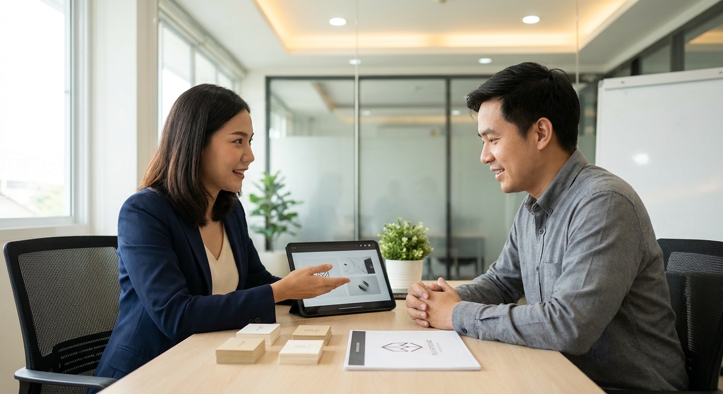 เทคนิคออกแบบโลโก้และนามบัตร สร้างความน่าเชื่อถือให้ SME - logo-namecard-design-sme