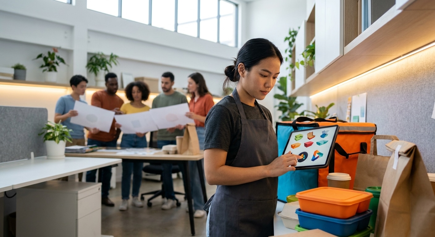 ทริคออกแบบโลโก้และแพ็กเกจจิ้ง 2026 ให้ปังบนแอปเดลิเวอรี่ - logo-packaging-design-delivery-app