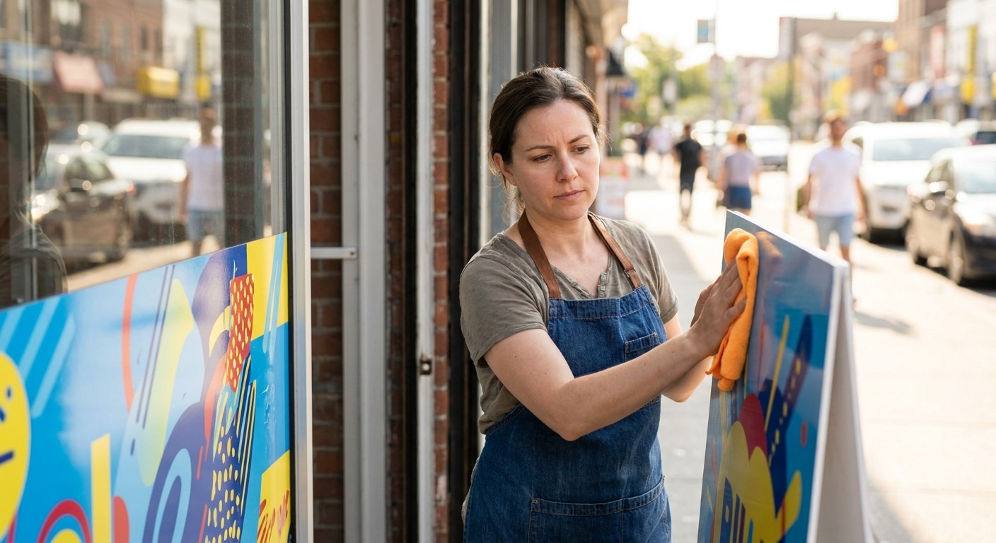 เคล็ดลับดูแลป้ายไวนิลและสติ๊กเกอร์หน้าร้านให้สีสด ทนแดด! - maintain-vinyl-sign-sticker