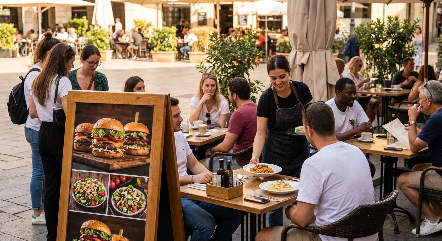 กระตุ้นยอดขายร้านอาหาร! ทริคทำการตลาดด้วยเมนูและสแตนดี้ - menu-standee-offline-marketing