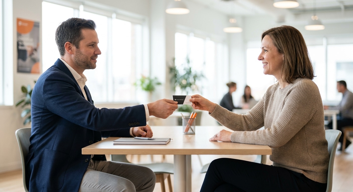 ออกแบบนามบัตรให้ลูกค้าจำ ทริคสร้างแบรนด์ SME สุดปัง - modern-sme-business-card-design