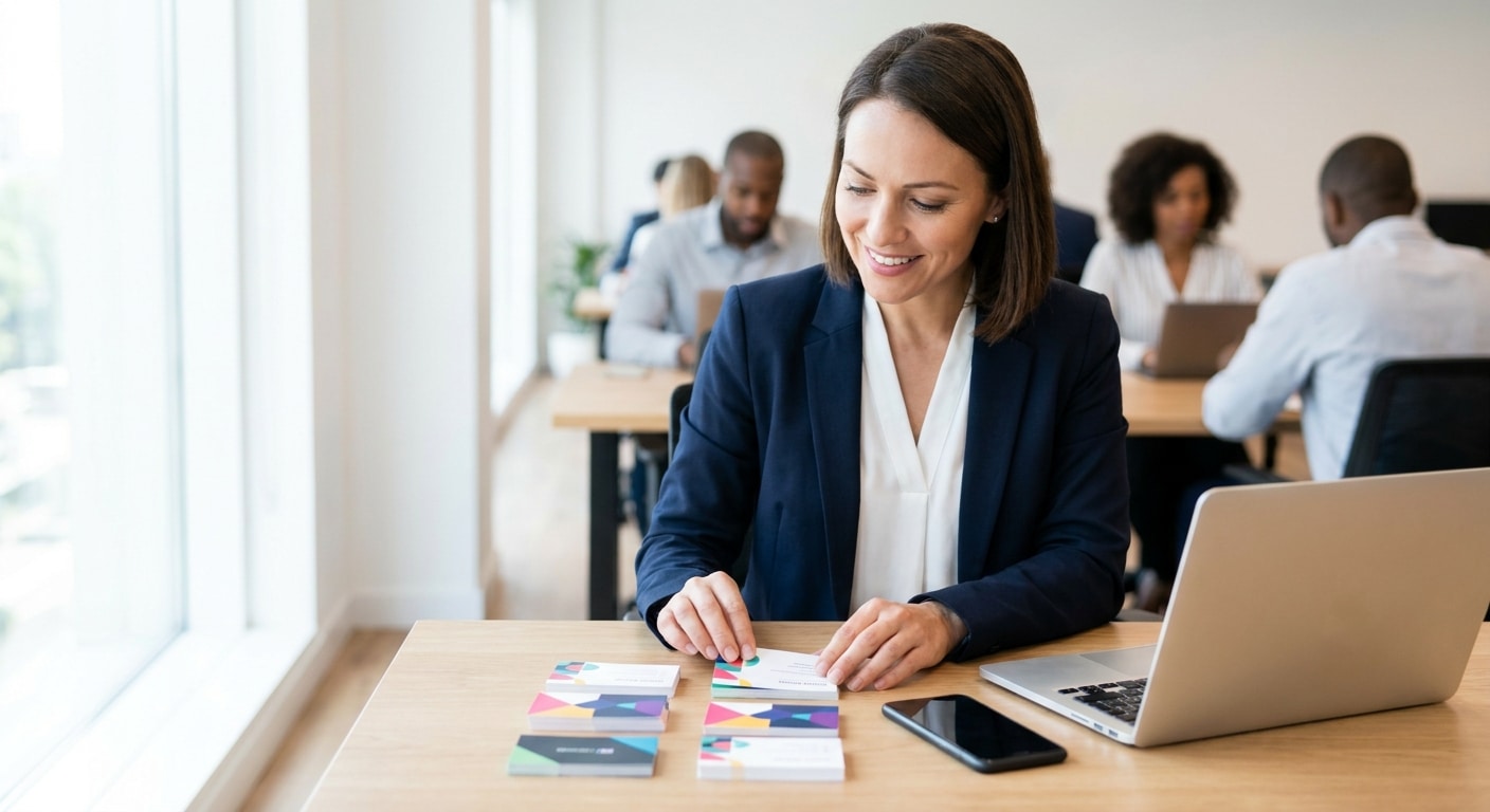 ทริคออกแบบนามบัตร 2026 สร้างความน่าเชื่อถือให้ SME - name-card-design-trend-2026