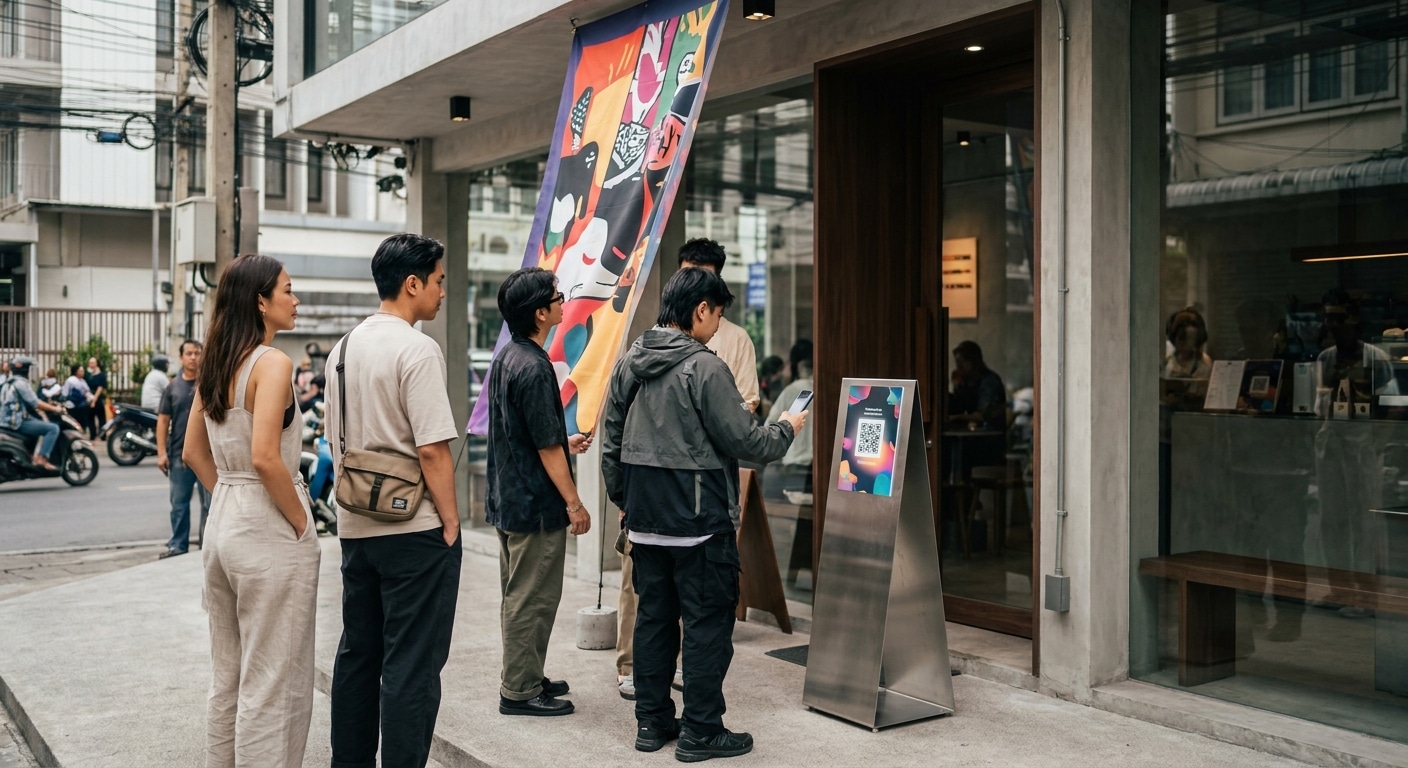 กลยุทธ์ O2O ดึงลูกค้าเข้าร้านด้วยป้ายโฆษณาและสิ่งพิมพ์ - o2o-marketing-print-media-strategy