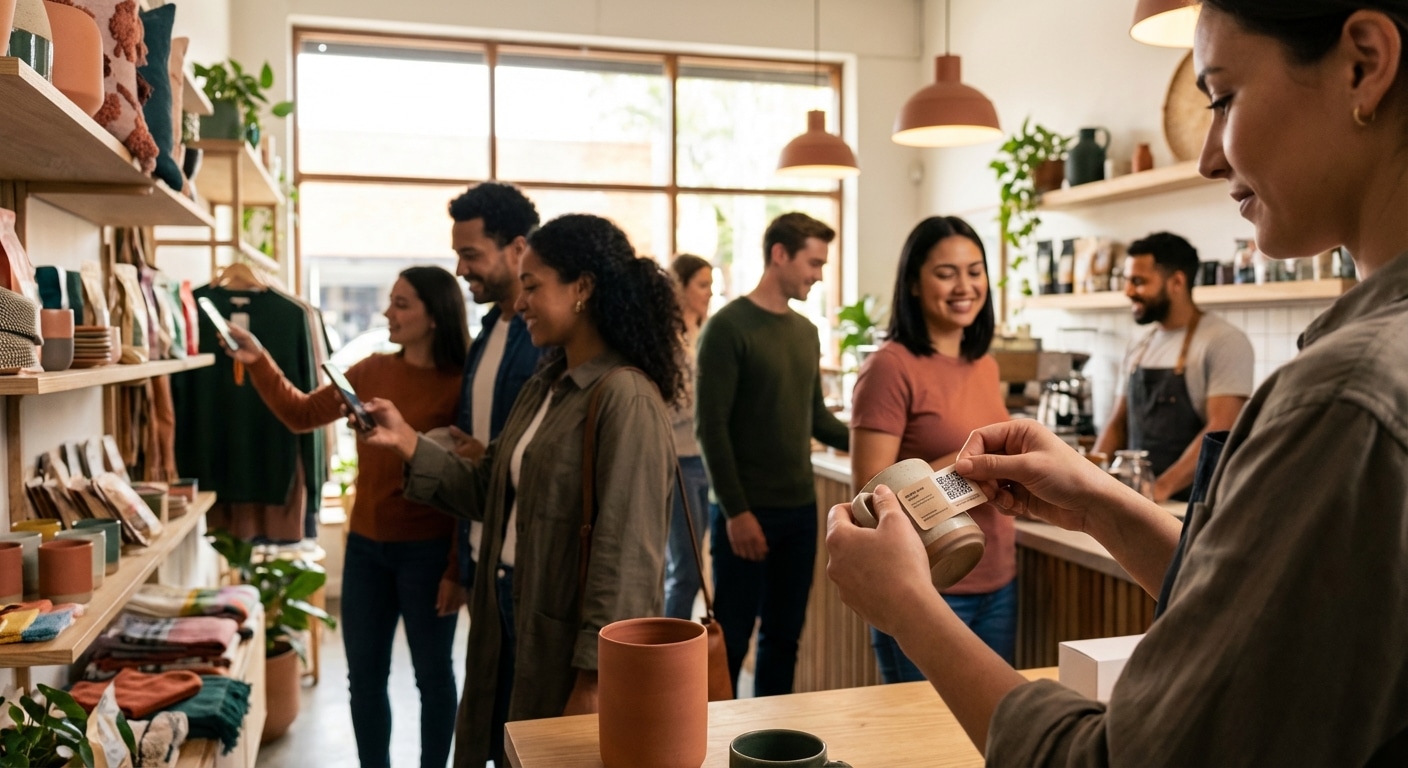 พิมพ์ฉลาก QR Code เพิ่มยอดขายแบบ O2O ให้ SME - o2o-marketing-print-qr-code