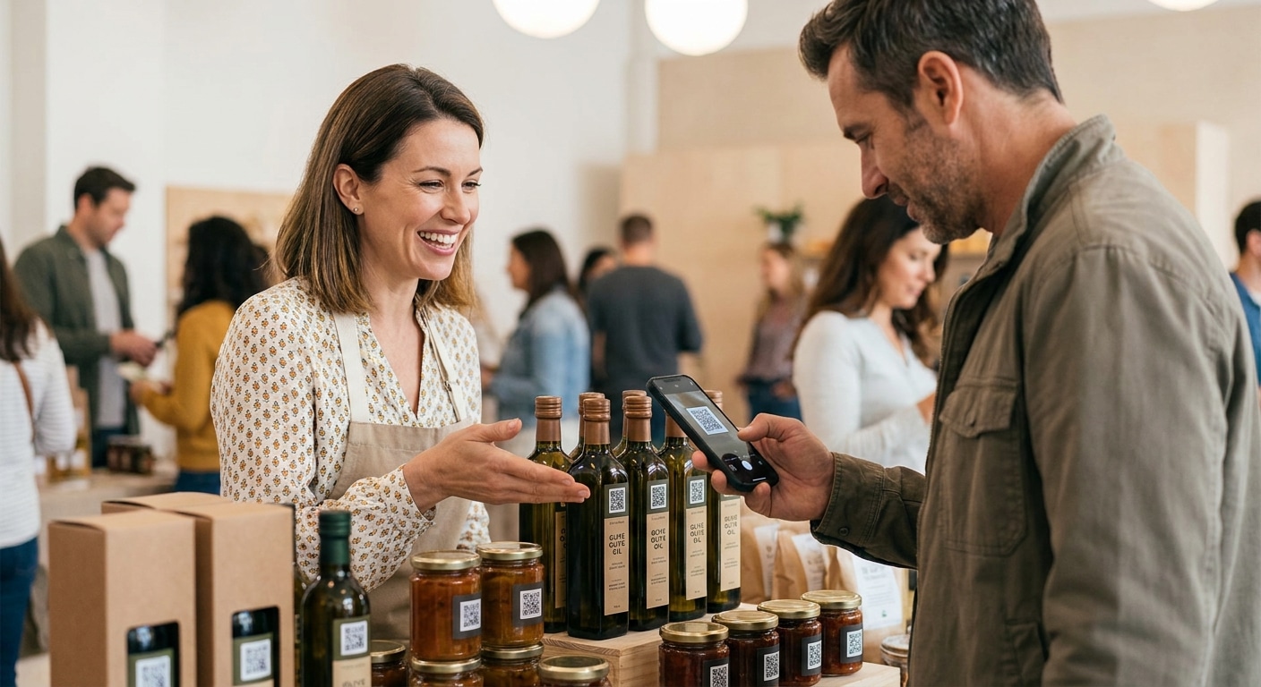 ดันยอดขายด้วย O2O: เทคนิคใส่ QR Code บนฉลากและสติ๊กเกอร์ - o2o-marketing-print-qr-code