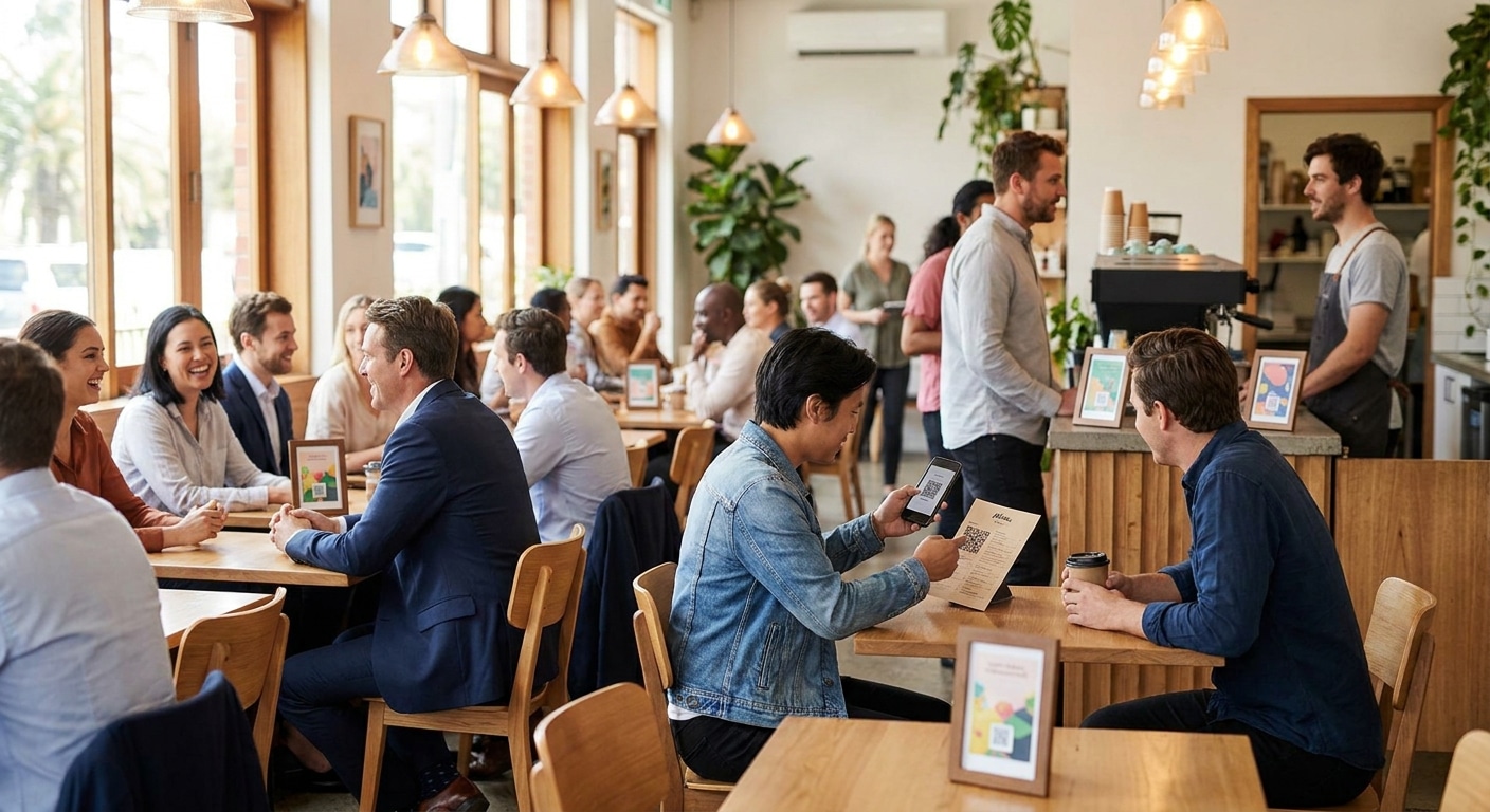 พิมพ์ป้ายและเมนูติด QR Code! ทริคดึงลูกค้าสไตล์ O2O - o2o-marketing-print-qrcode-tips