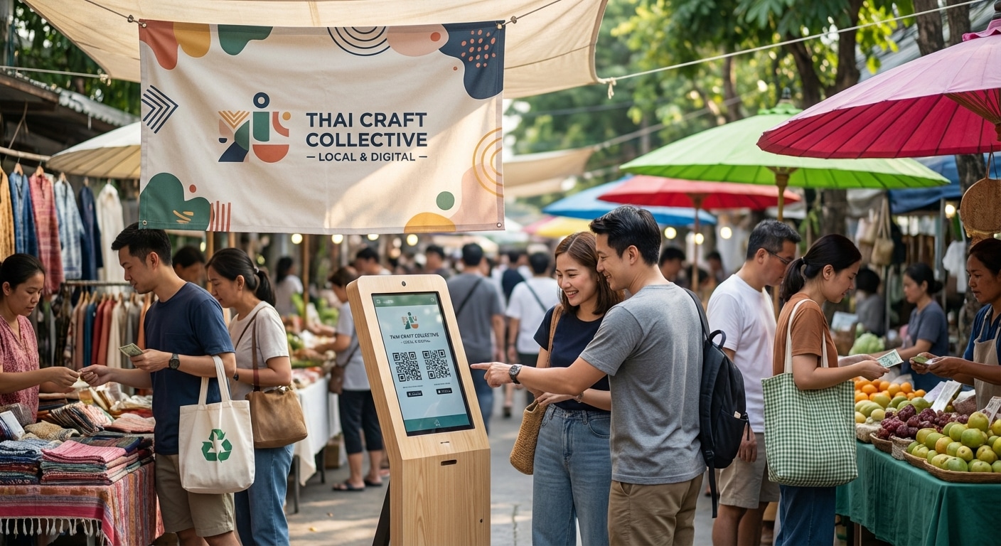 ป้ายโฆษณาดึงดูดลูกค้า กลยุทธ์สื่อสิ่งพิมพ์ยุค O2O 2026 - o2o-marketing-print-signage-2026