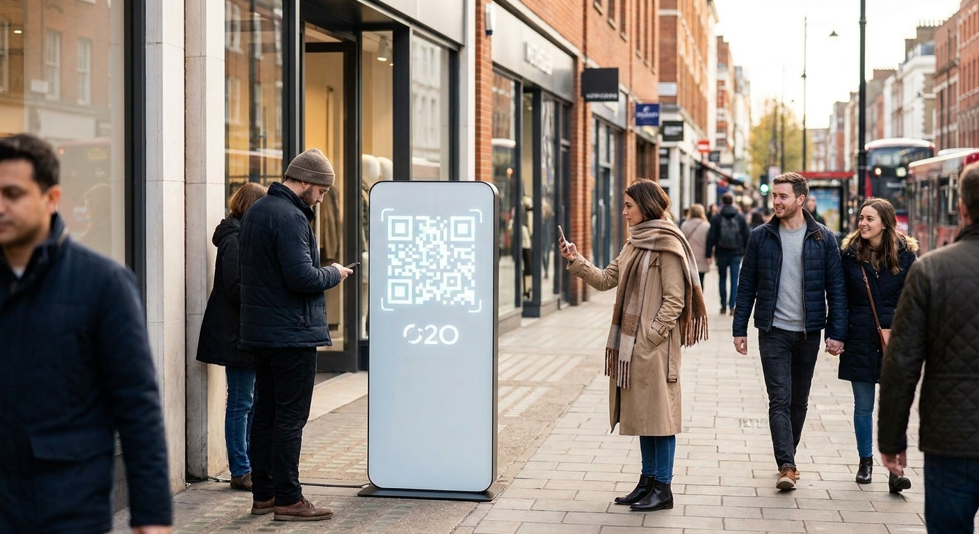 กลยุทธ์เพิ่มยอดขาย O2O: เชื่อมป้ายโฆษณาสู่ร้านออนไลน์ - o2o-marketing-print-signage-strategy