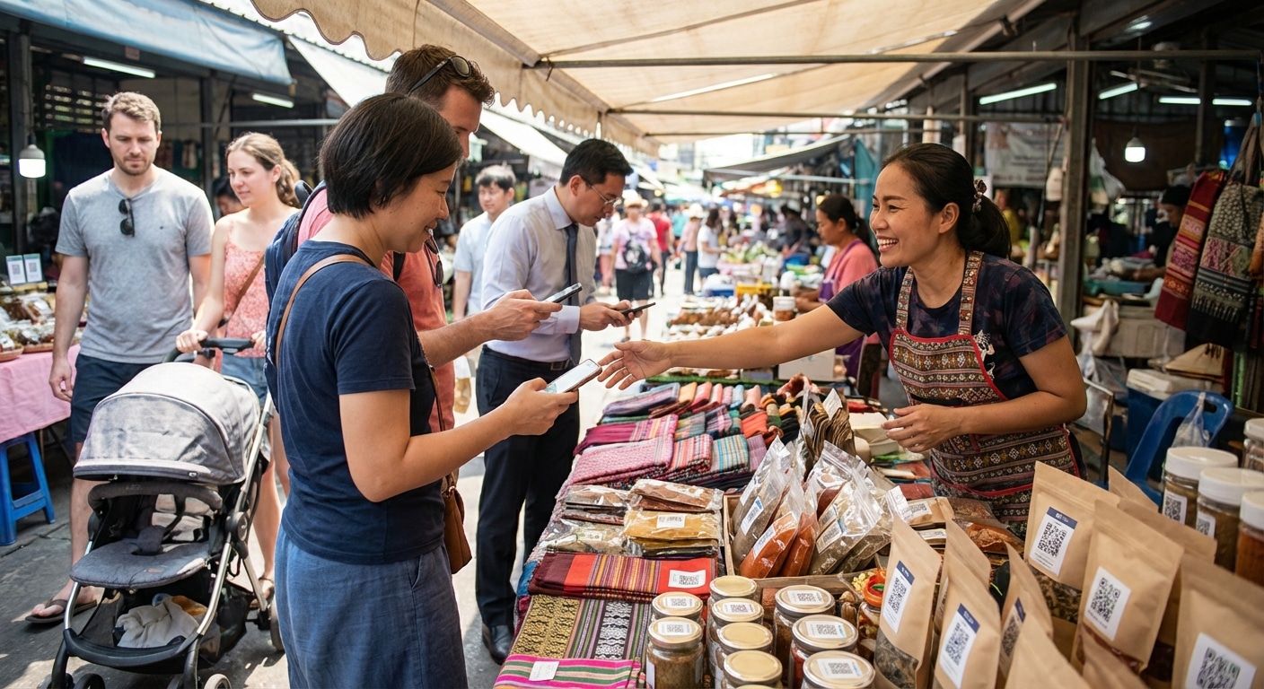 เทคนิคการตลาด 2026! เพิ่มยอดขาย SME ด้วยสติ๊กเกอร์ QR Code - o2o-marketing-qr-code-sticker