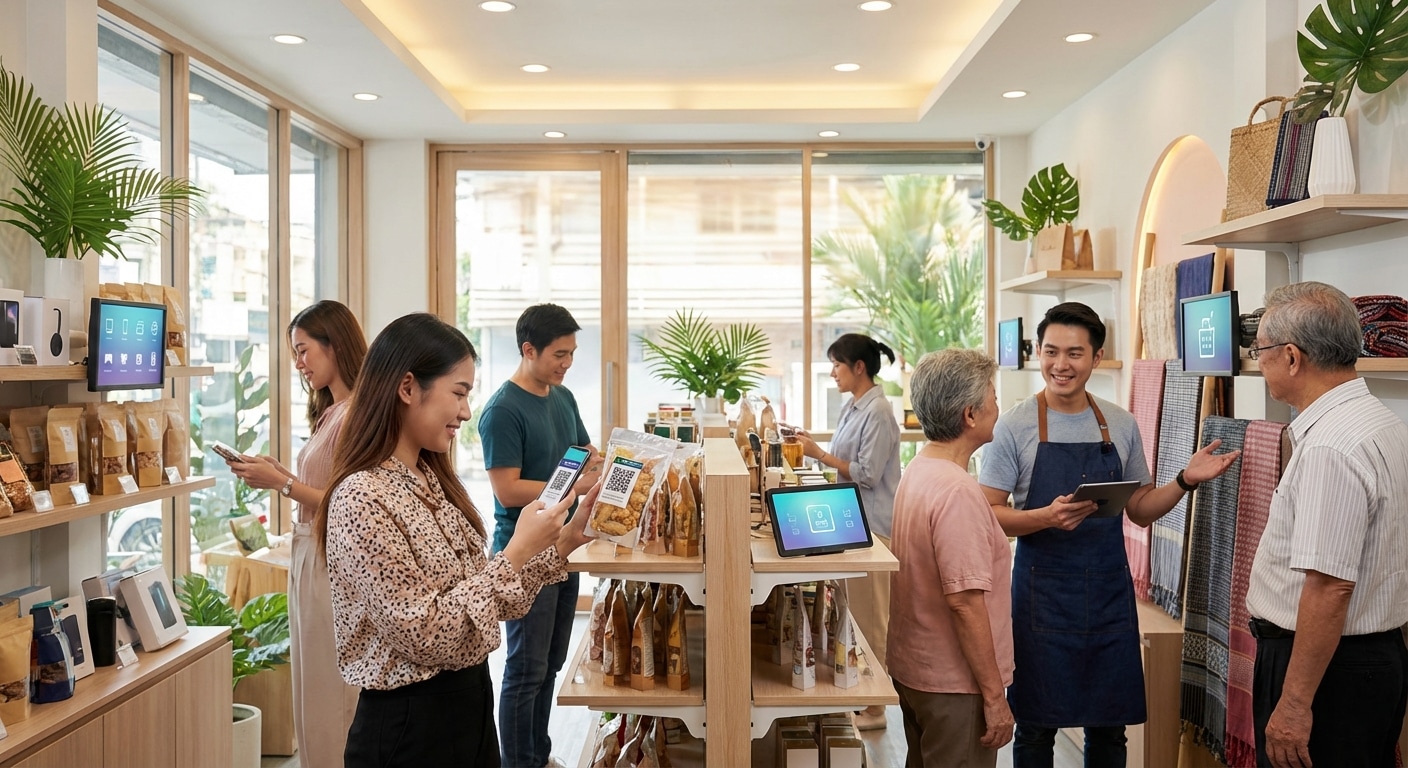 ทำการตลาด O2O ปี 2026: สติ๊กเกอร์ QR Code ดันยอดขาย SME - o2o-marketing-qr-code-sticker