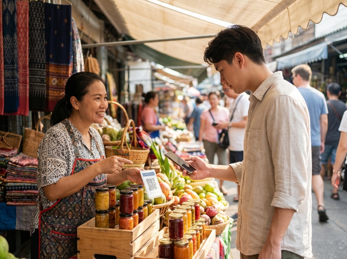 พิมพ์สติ๊กเกอร์ QR Code ยังไงให้ลูกค้าสแกน? ทริคการตลาด O2O - o2o-marketing-qr-sticker-printing