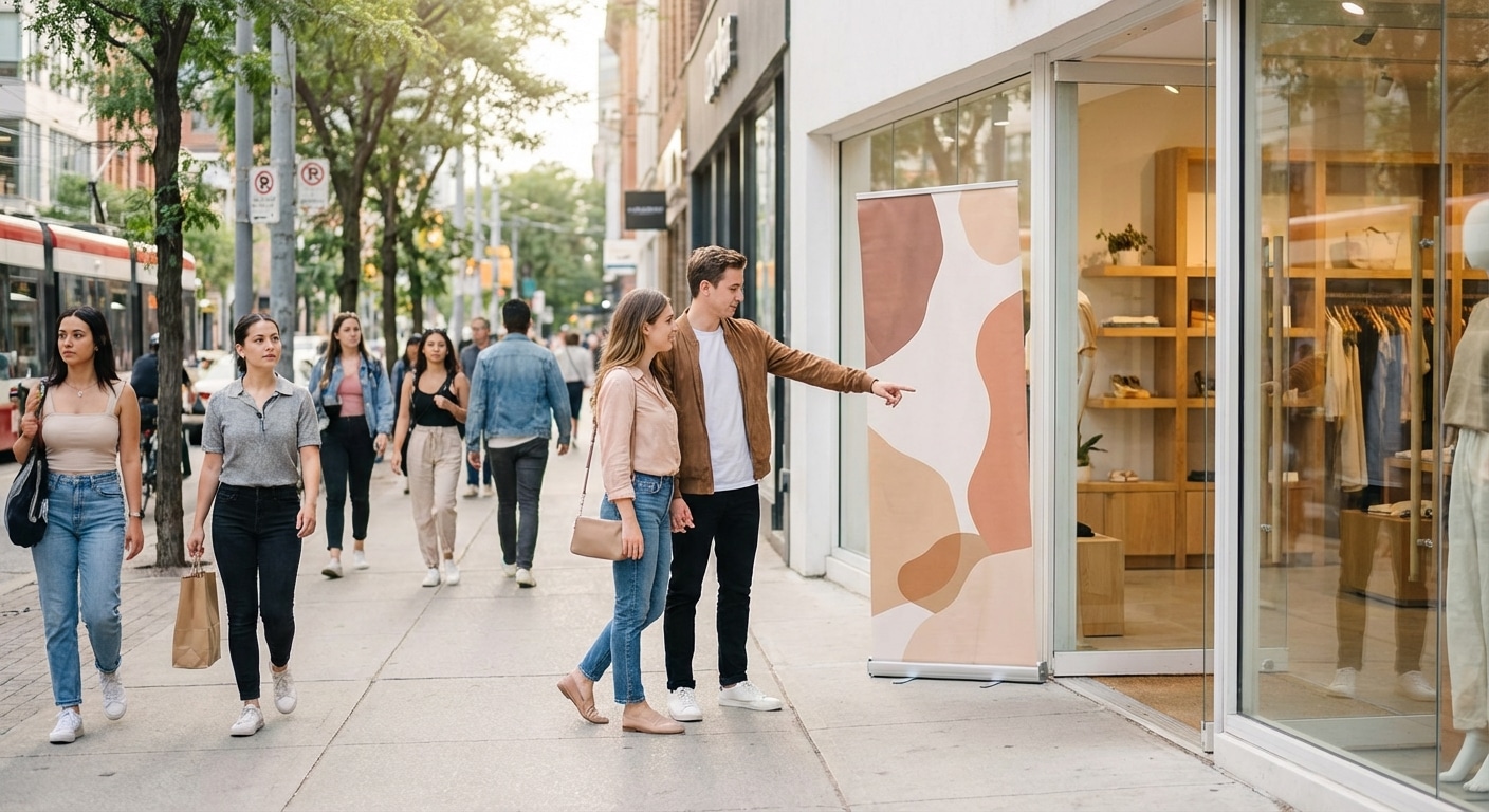 กลยุทธ์ O2O ดึงลูกค้าเข้าร้านด้วยป้ายโฆษณาและสแตนดี้ - o2o-marketing-signage-standee