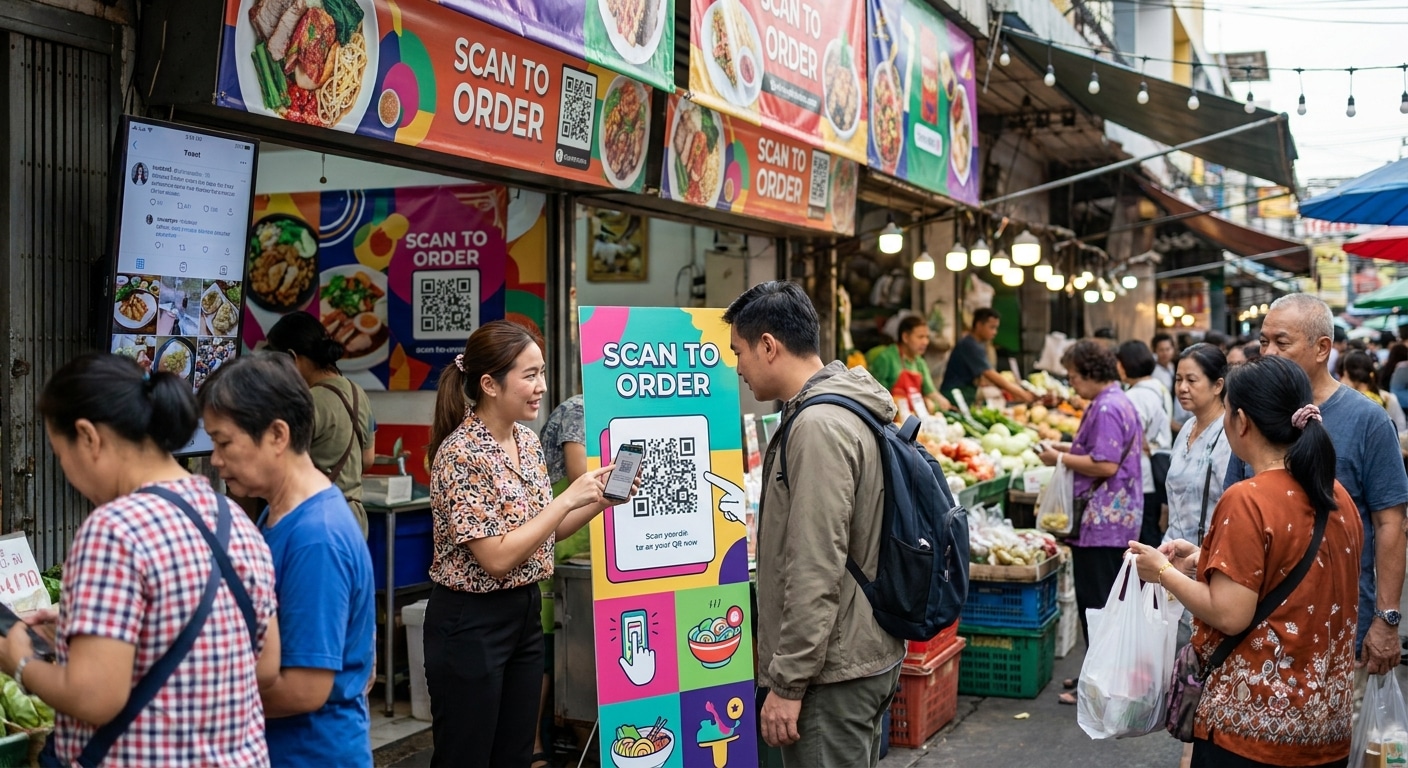 เทคนิคทำป้ายโฆษณาหน้าร้าน ดึงลูกค้า O2O ทะลุเป้ายุค 2026 - o2o-print-marketing-strategies