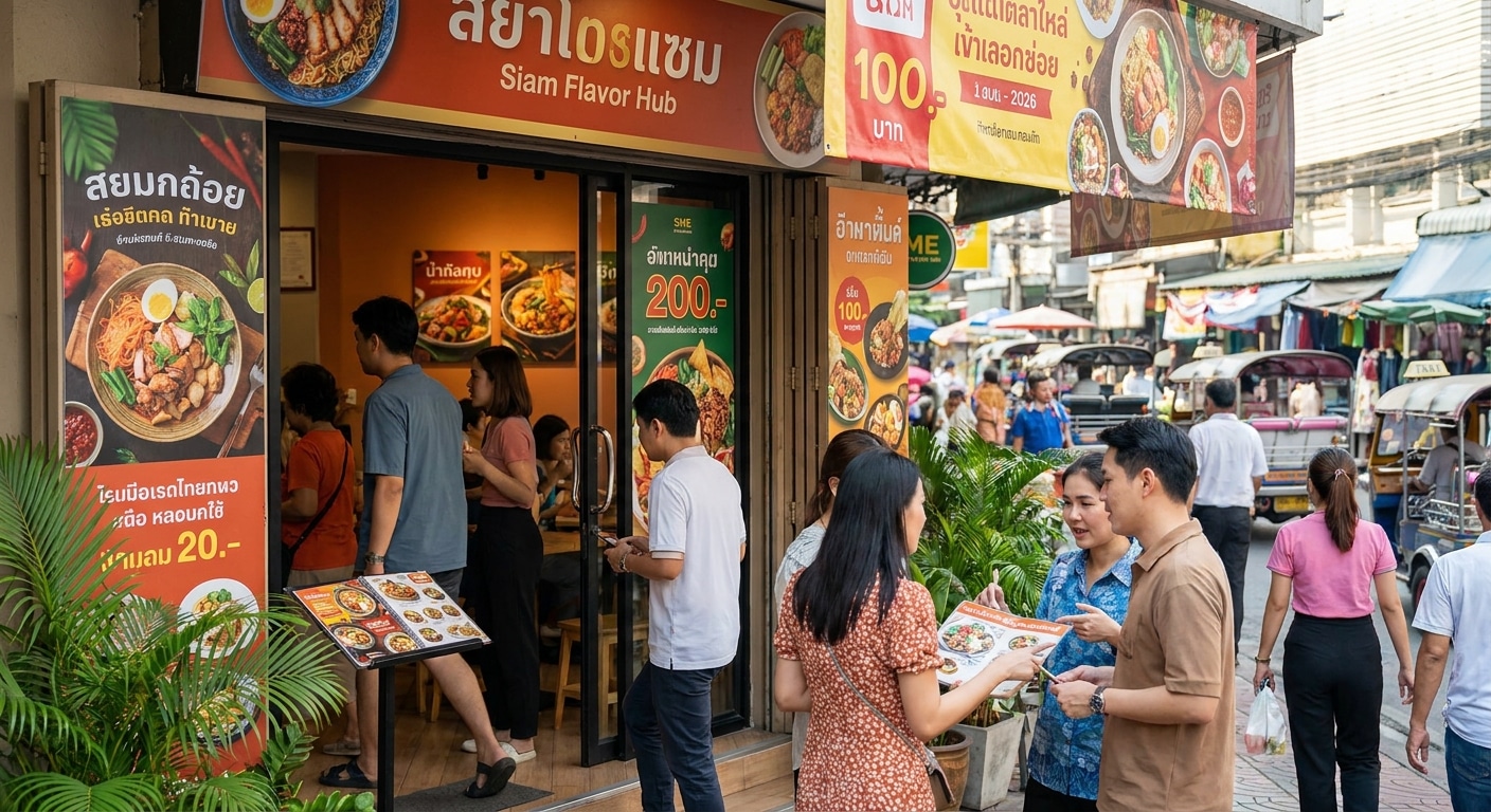 เพิ่มยอดขายออฟไลน์ด้วยป้ายโฆษณาและเมนูฉบับ SME ปี 2026 - offline-marketing-print-sme-2026