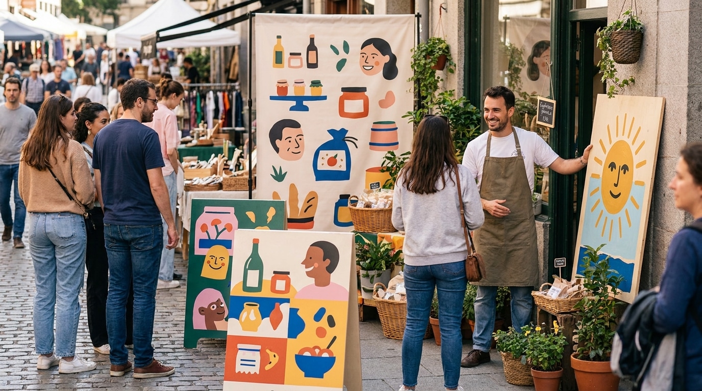 ดึงดูดลูกค้าด้วยป้ายโฆษณาและสแตนดี้ฉบับ SME - offline-marketing-print-sme